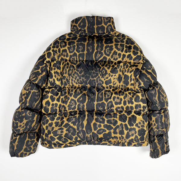 Moncler Caille Giubbotto Leopard Animal Print Down Fill Quilted Puffer Jacket 1