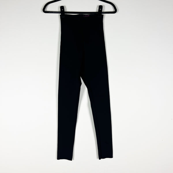 Commando Women's High Waisted Slimming Leggings Pants Solid Black Small