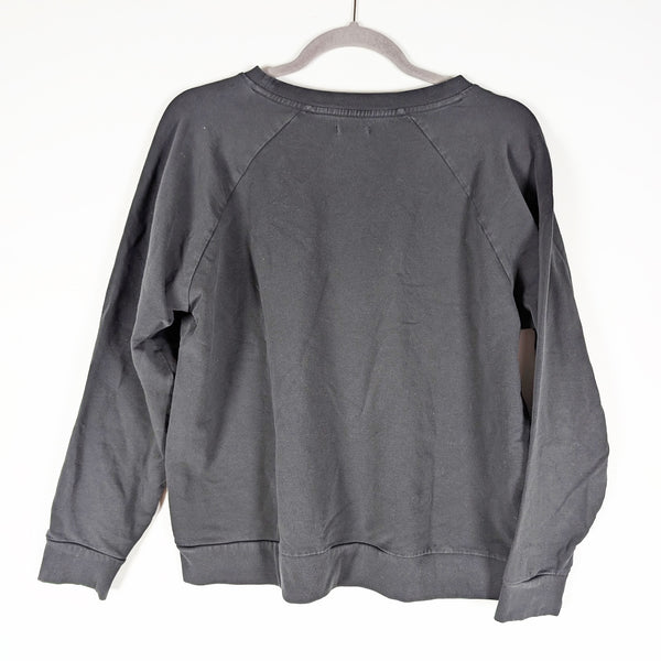 6397 Smokin Graphic Print Crew Neck Long Sleeve Cotton Stretch Pullover Sweater