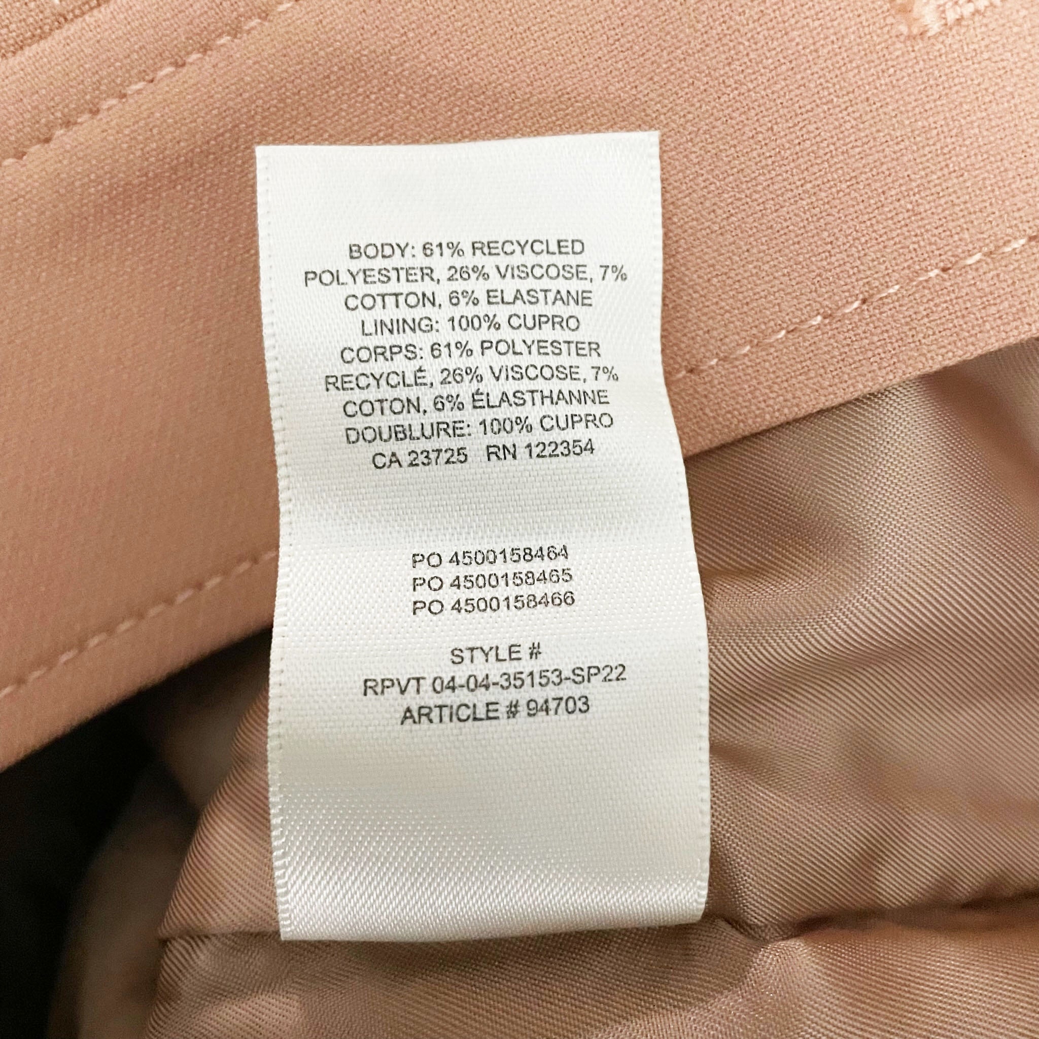 Wilfred Aritzia Wayward Crepe Collared Button Front Lightweight Jacket Beige XXS