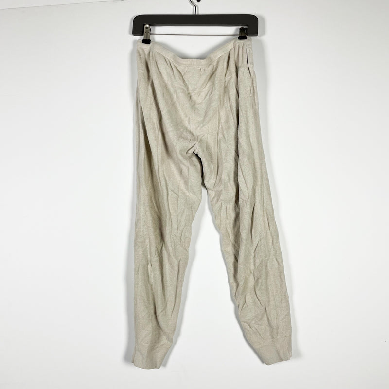 Barefoot Dreams CozyChic Ultra Lite Dropped Seam Lounge Jogger Pants Bisque S