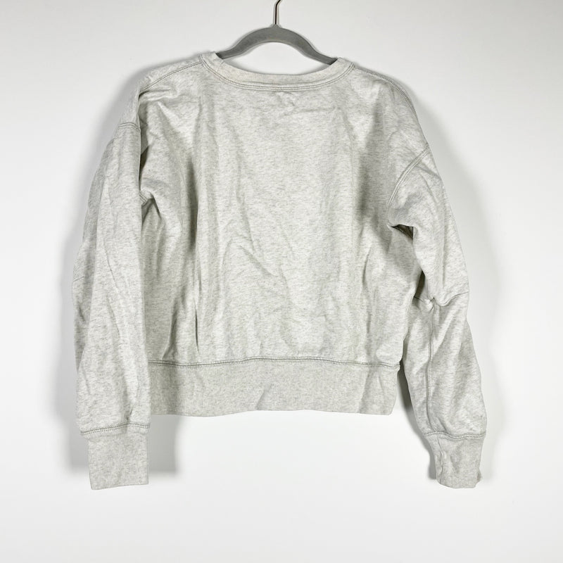 Isabel Marant Mobyli Crew Neck Cotton Fleece Terry Lined Crew Neck Sweatshirt 6