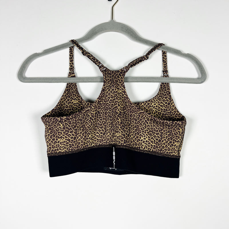 Adam Selman Sport Core Cami Foundation Cheetah Leopard Animal Sports Bra Small