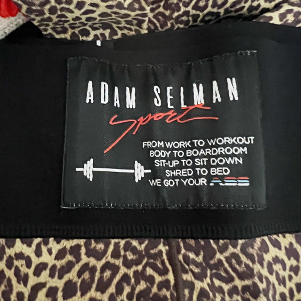 Adam Selman Sport Foundation Micro Cheetah Leopard Animal Print Pattern Leggings