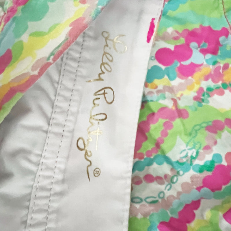 Lilly Pulitzer Women's Callahan Cotton Dripping In Jewels Print Pattern Shorts 6