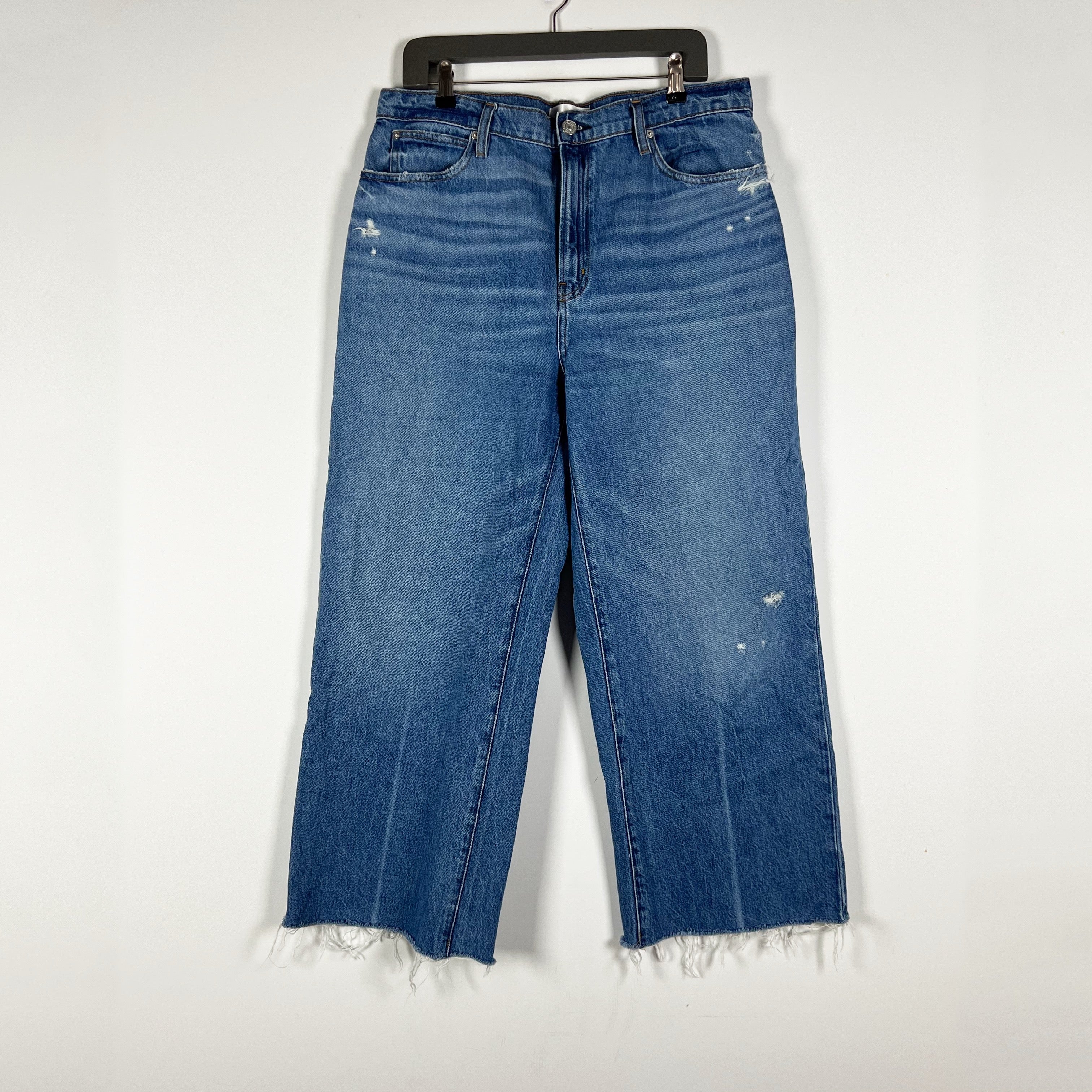 Frame Denim Women's The Relaxed Straight Regenerative Cotton Mariner Wash Jeans