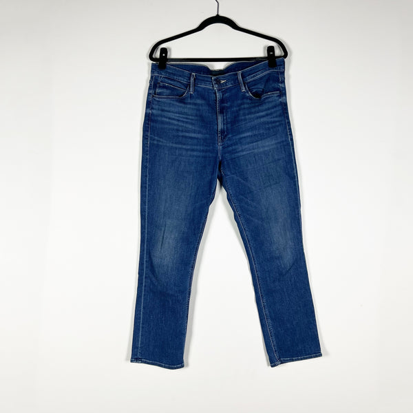 Mother Denim The Mid Rise Dazzler Ankle Straight Leg Wish On A Star Jeans 33