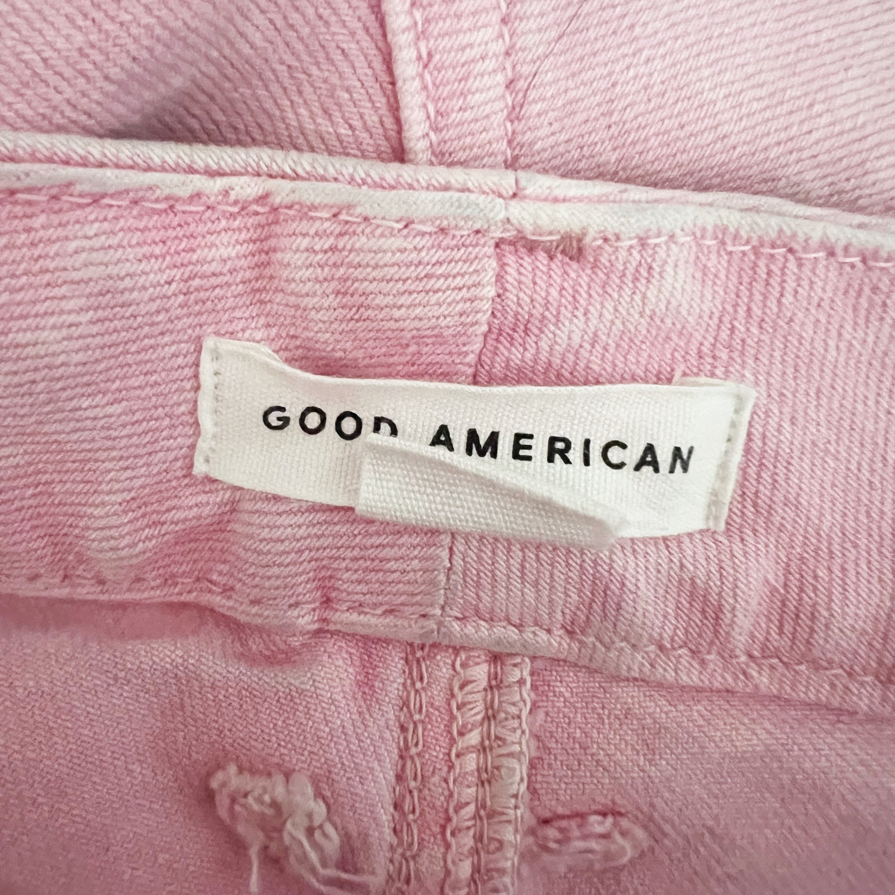 Good American Good Legs Straight Cotton Straight Leg Denim Jeans Mineral Rose 14