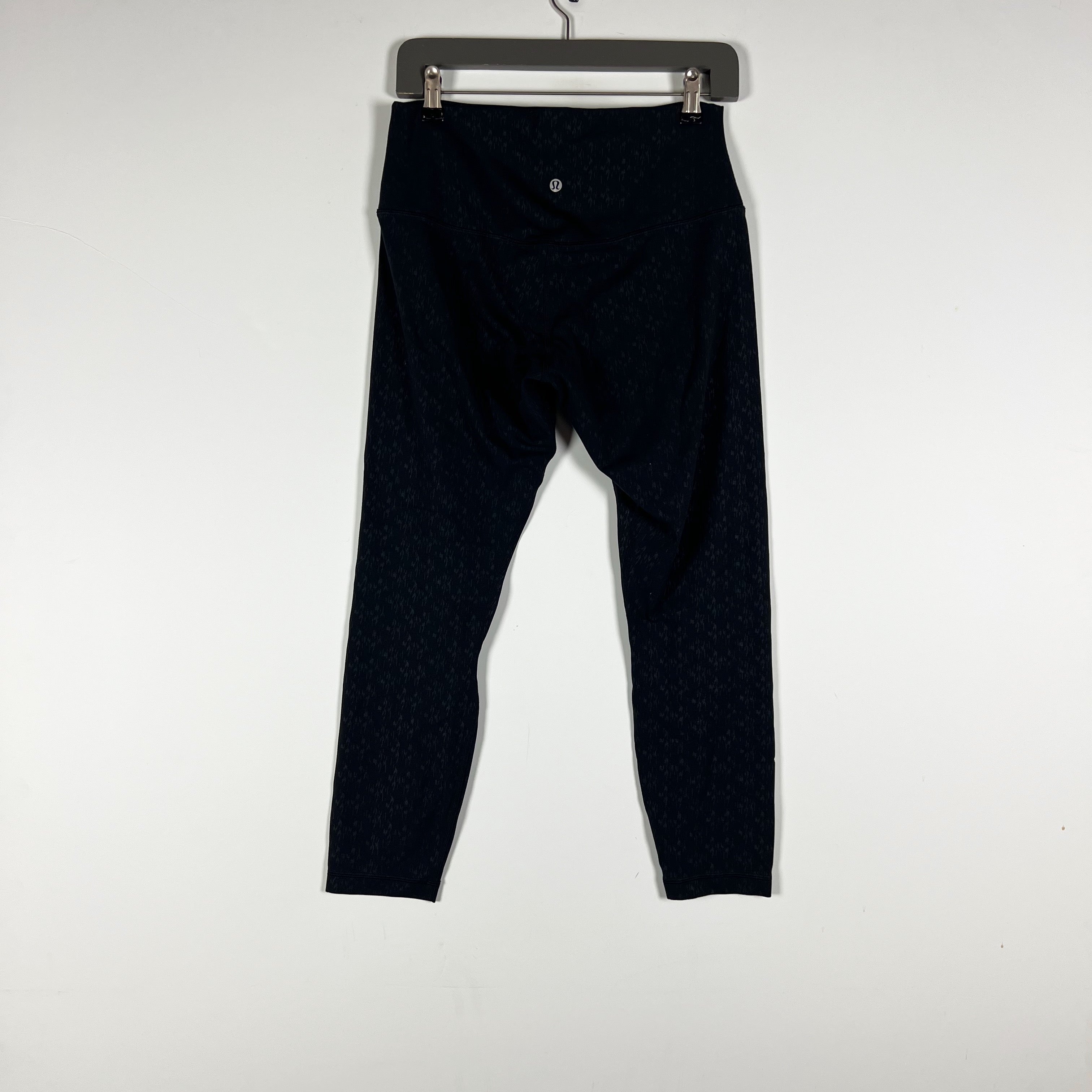 Lululemon Women's Align High-Rise Pant 25" Micro Fleck Emboss Black Leggings 10
