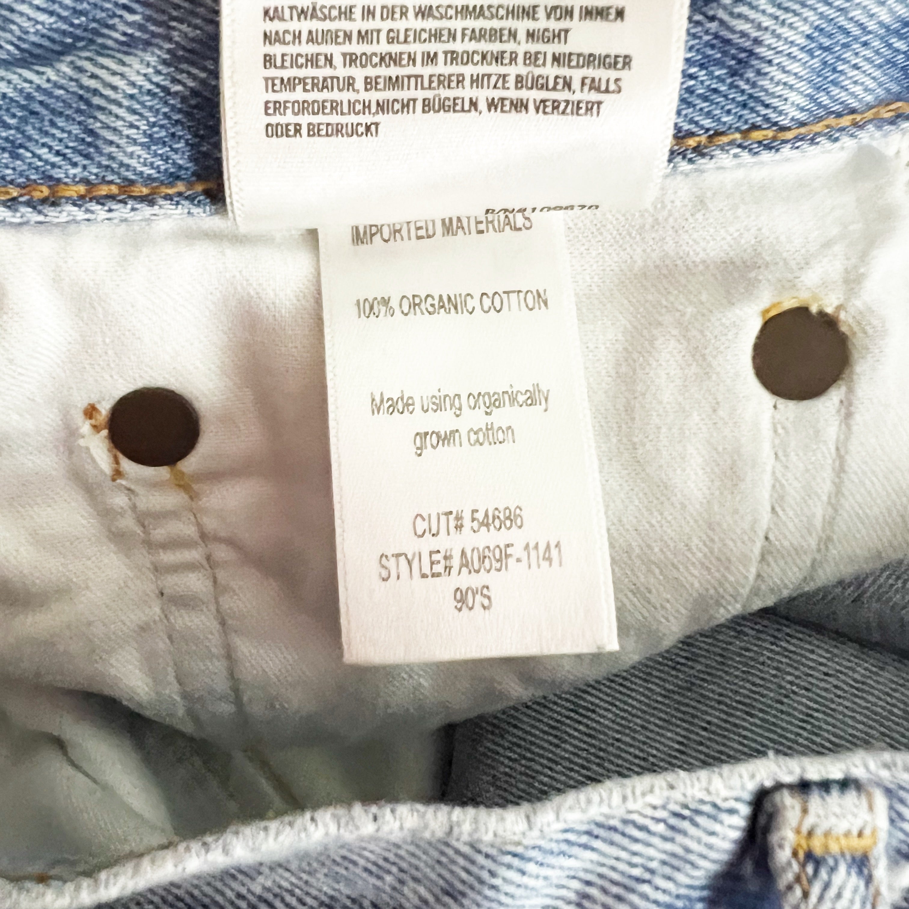 Agolde Denim Women's 90s Mid Rise Loose Fit Straight Leg Organic Cotton Jeans 23