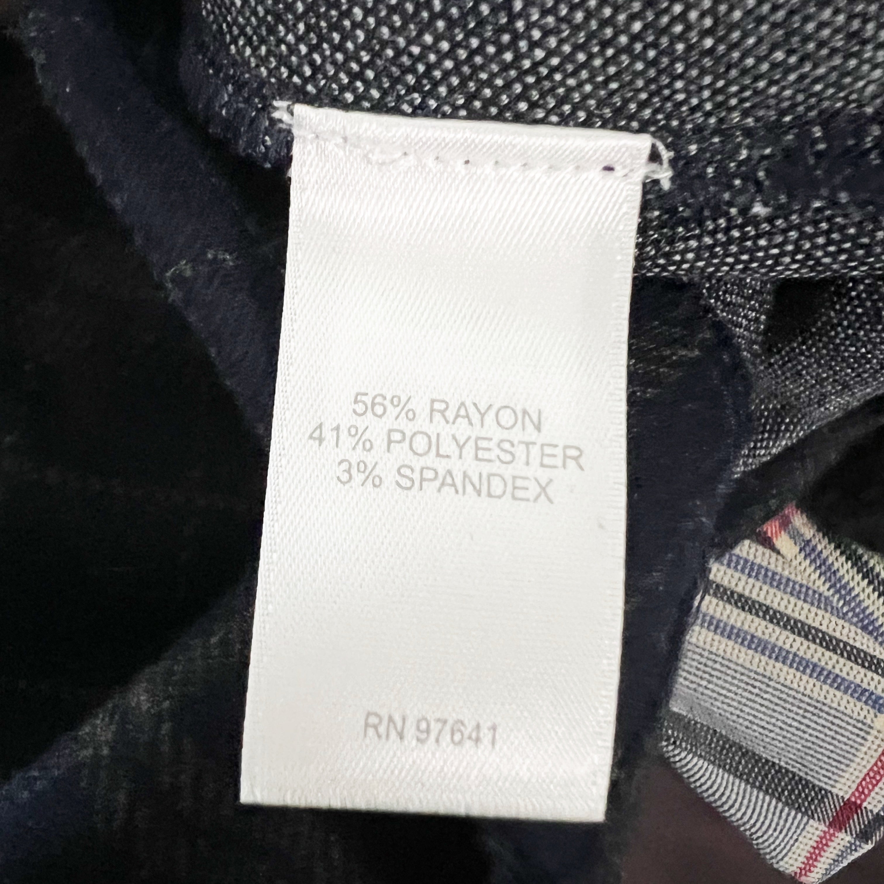 NEW J. Jill Sweater Knit Stretch Wrap Button Front Navy Blue Plaid Pencil Skirt