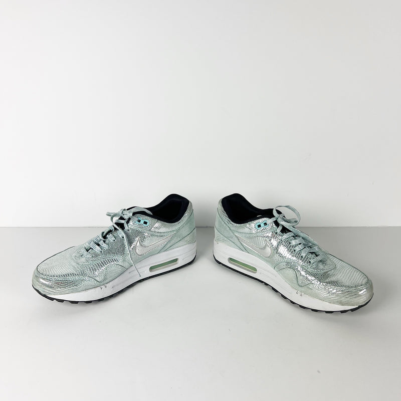 Nike Women's Air Max 1 QS Disco Ball Low Top Lace Up Glacier Ice Sneakers Shoes