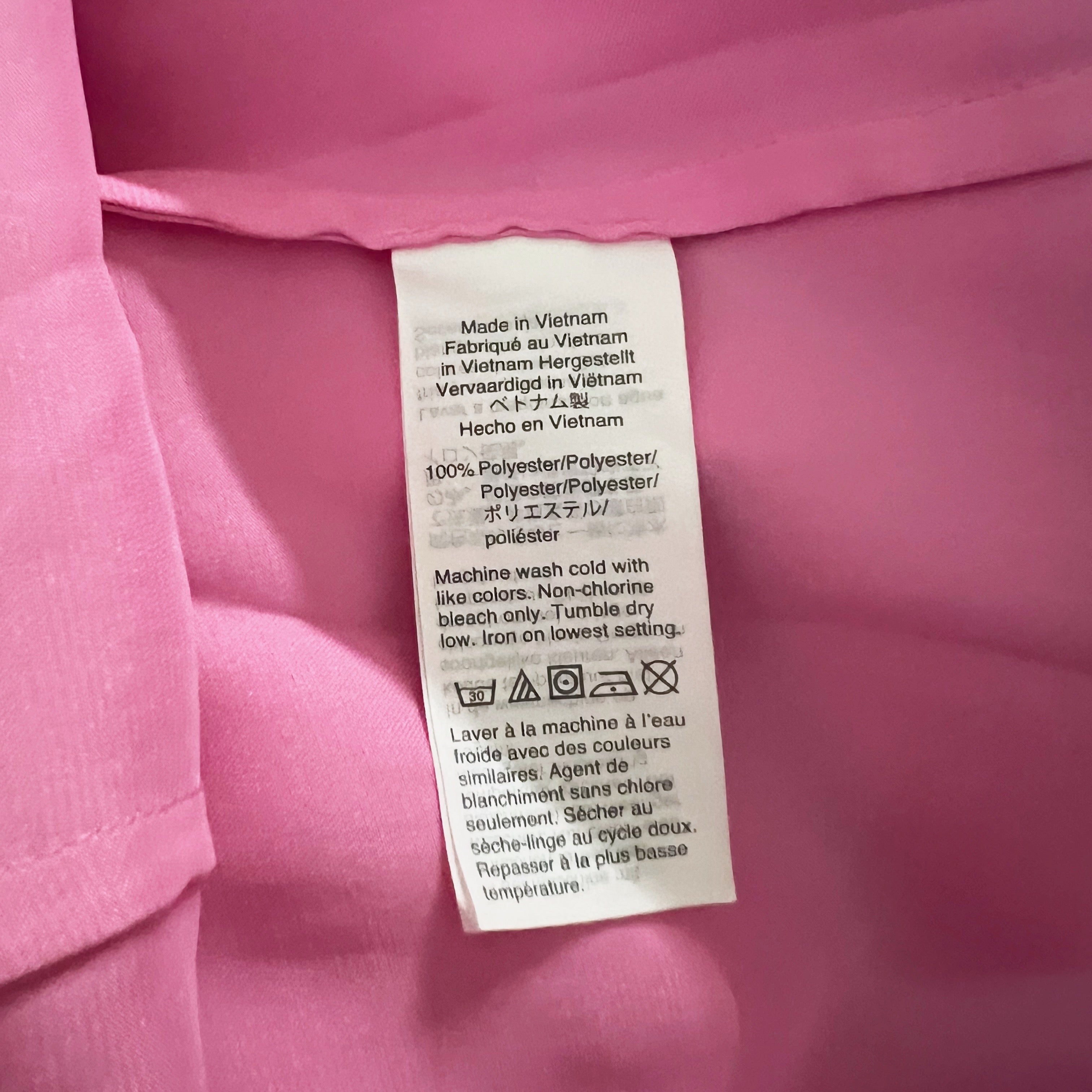 J. Crew Women's Drapey Long Sleeve Satin Collared Button Up Pajama Top Shirt XS