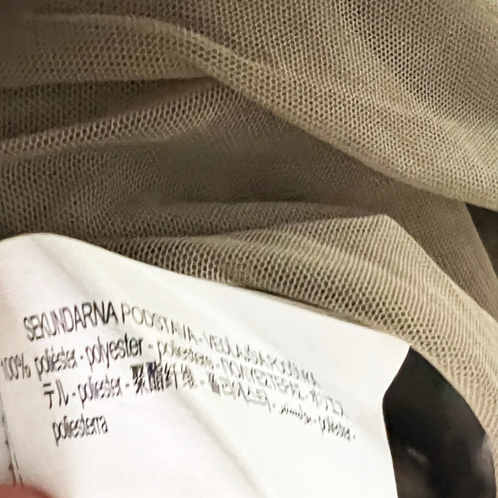 Zara Tulle Mesh Overlay Ruched Draped Sleeveless Scoop Neck Long Midi Dress XS