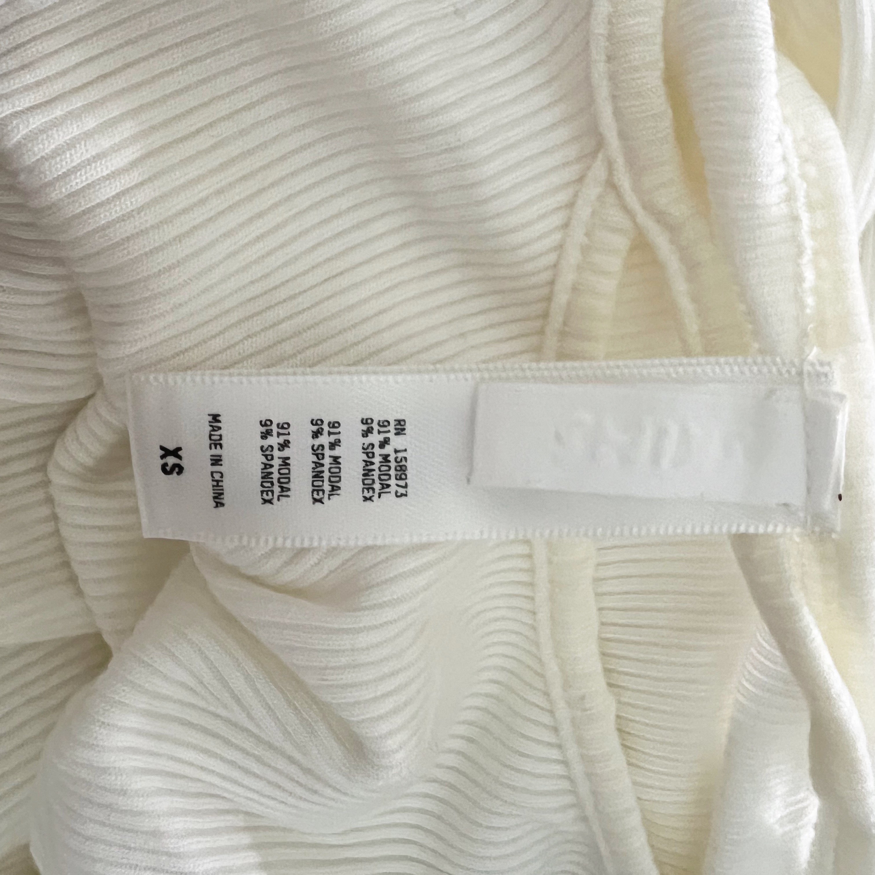 SKIMS Soft White Lounge Ribbed Stretch Cut Out Scoop Neck Sleeveless Maxi Dress