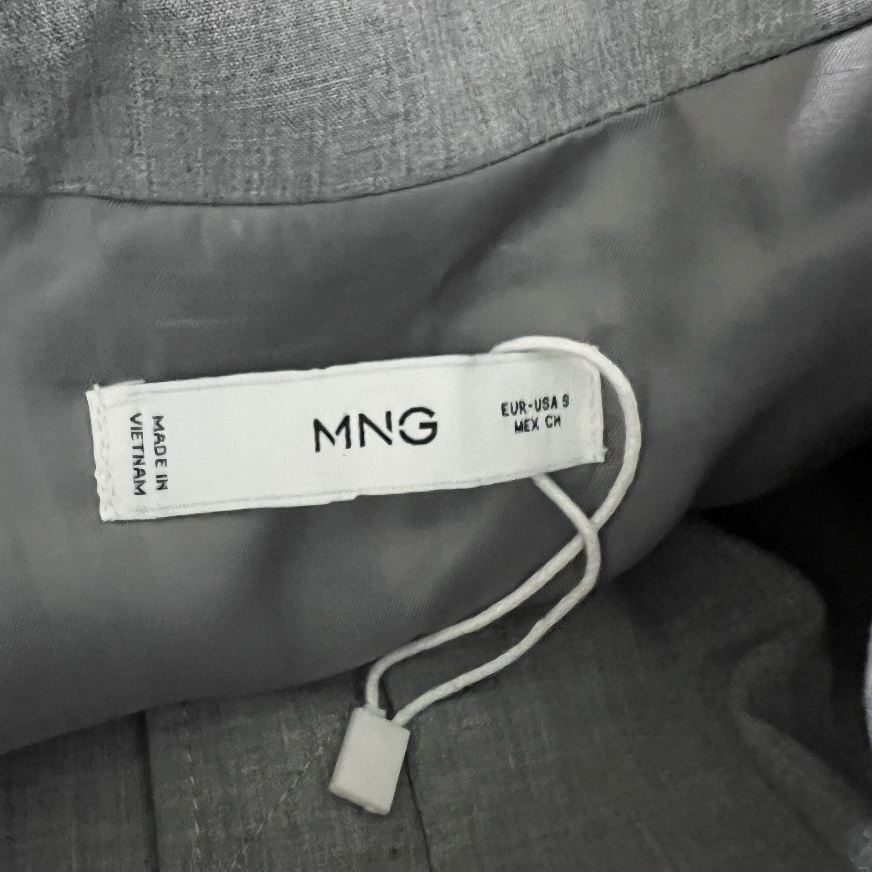 MNG Mango Women's Quarter Zip Cinch Waist Long Sleeve Pullover Lightweight Top S