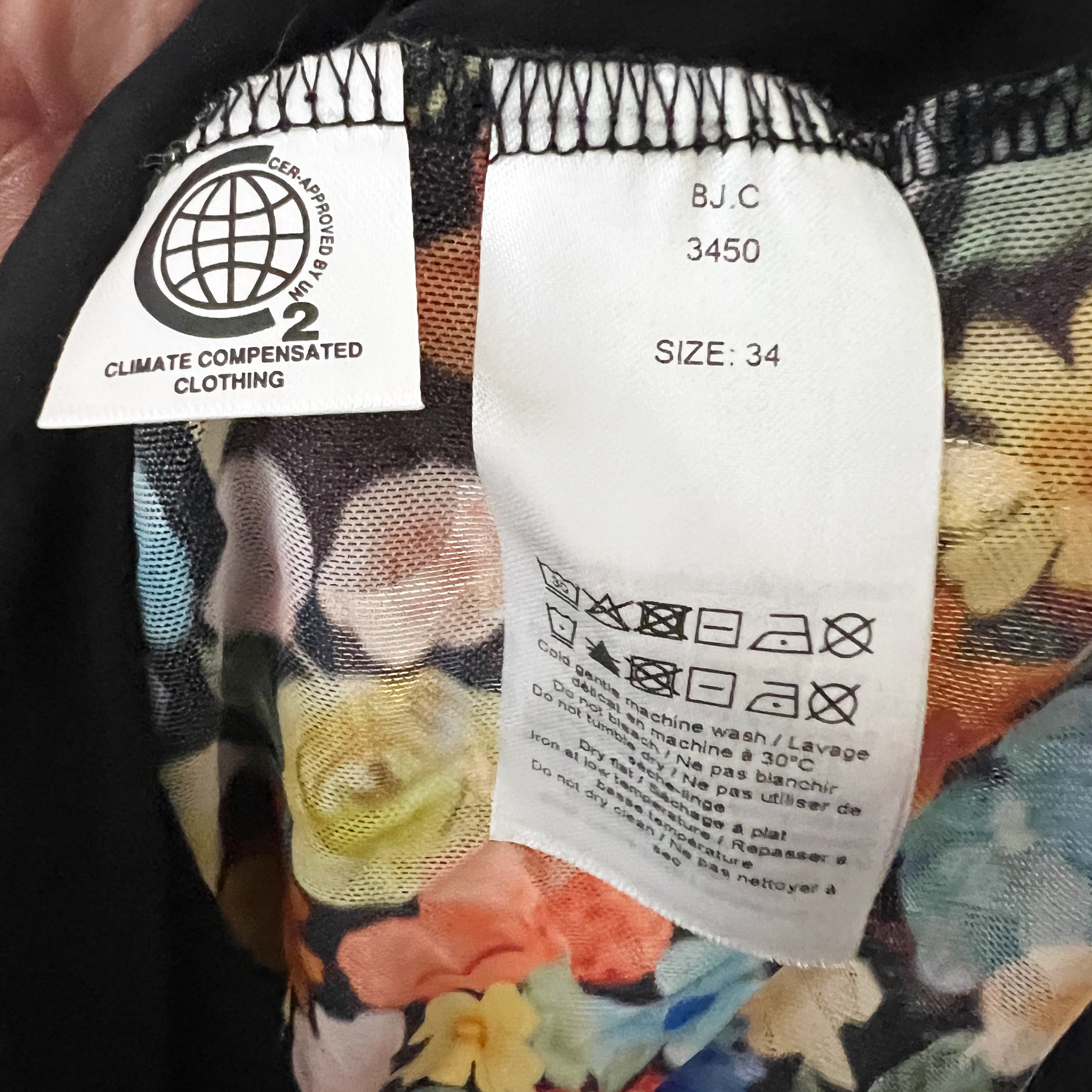 Ganni Women's Floral Flower Print Pattern Semi Sheer Mesh Turtleneck Sweater Top