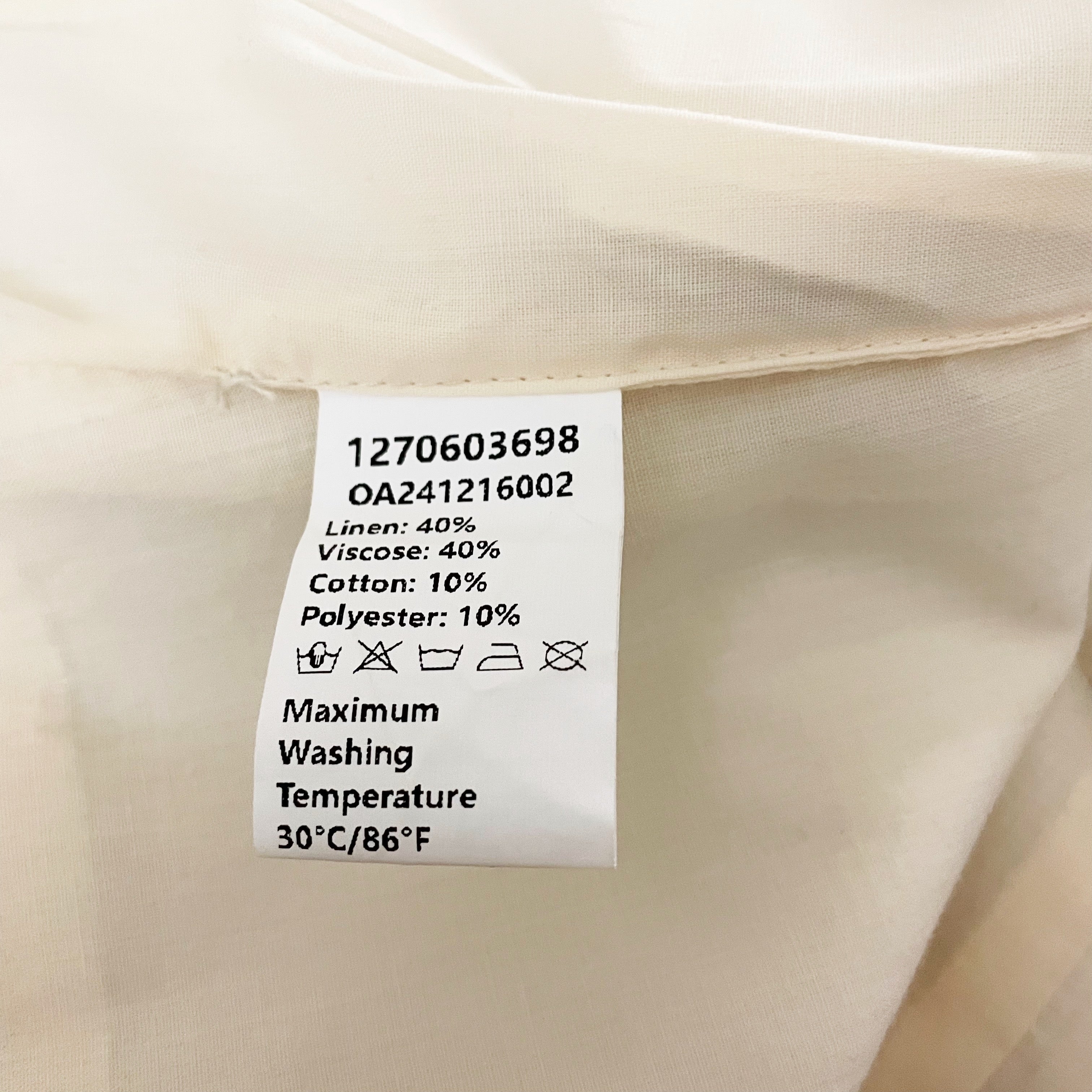 Commense Metal Detail Geometric Button Split Sleeveless Vest Top Apricot XS