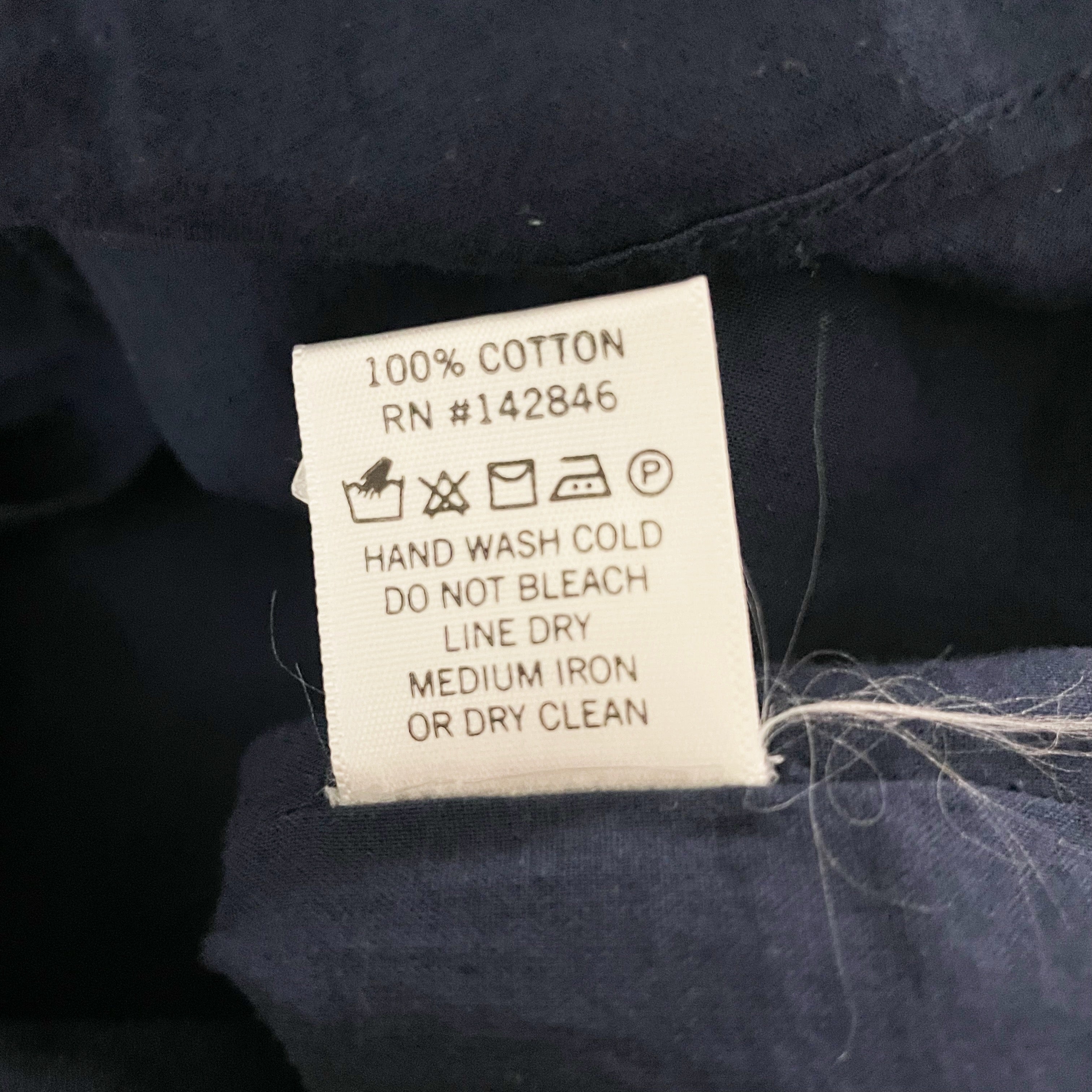 Rhode Pia Cotton Poplin Ruched Draped Puff Sleeve Mini Dress Navy Blue XS