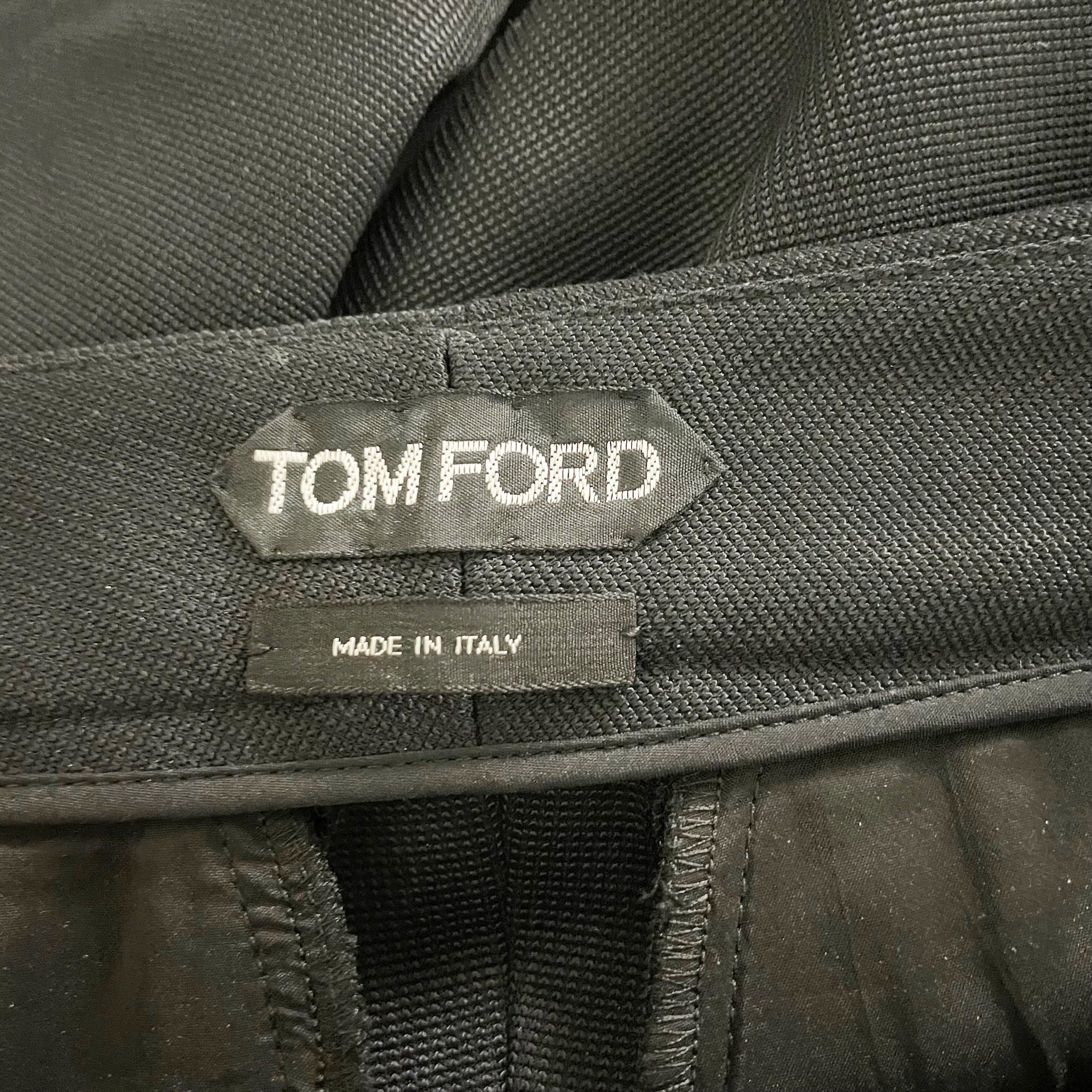 Tom Ford Women's Ponte Stretch Knit Ankle Zipper Crop Mid Rise Skinny Pants S