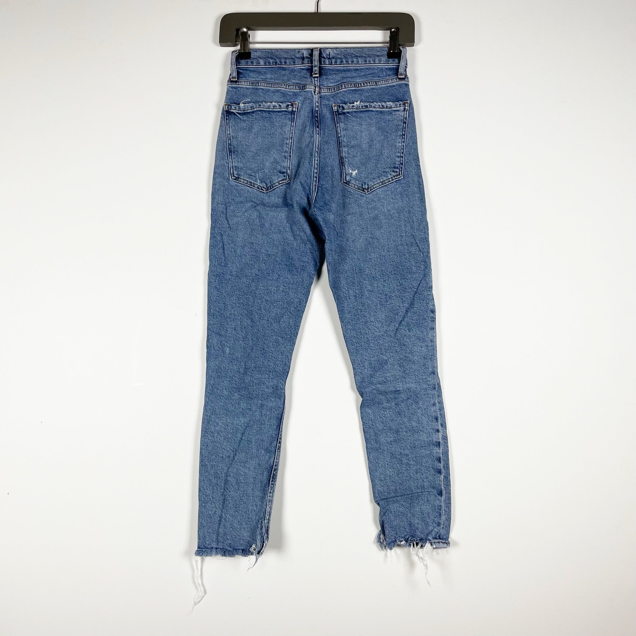 Agolde Nico Organic Cotton Denim Stretch Straight Leg Jeans Headlines Wash 23