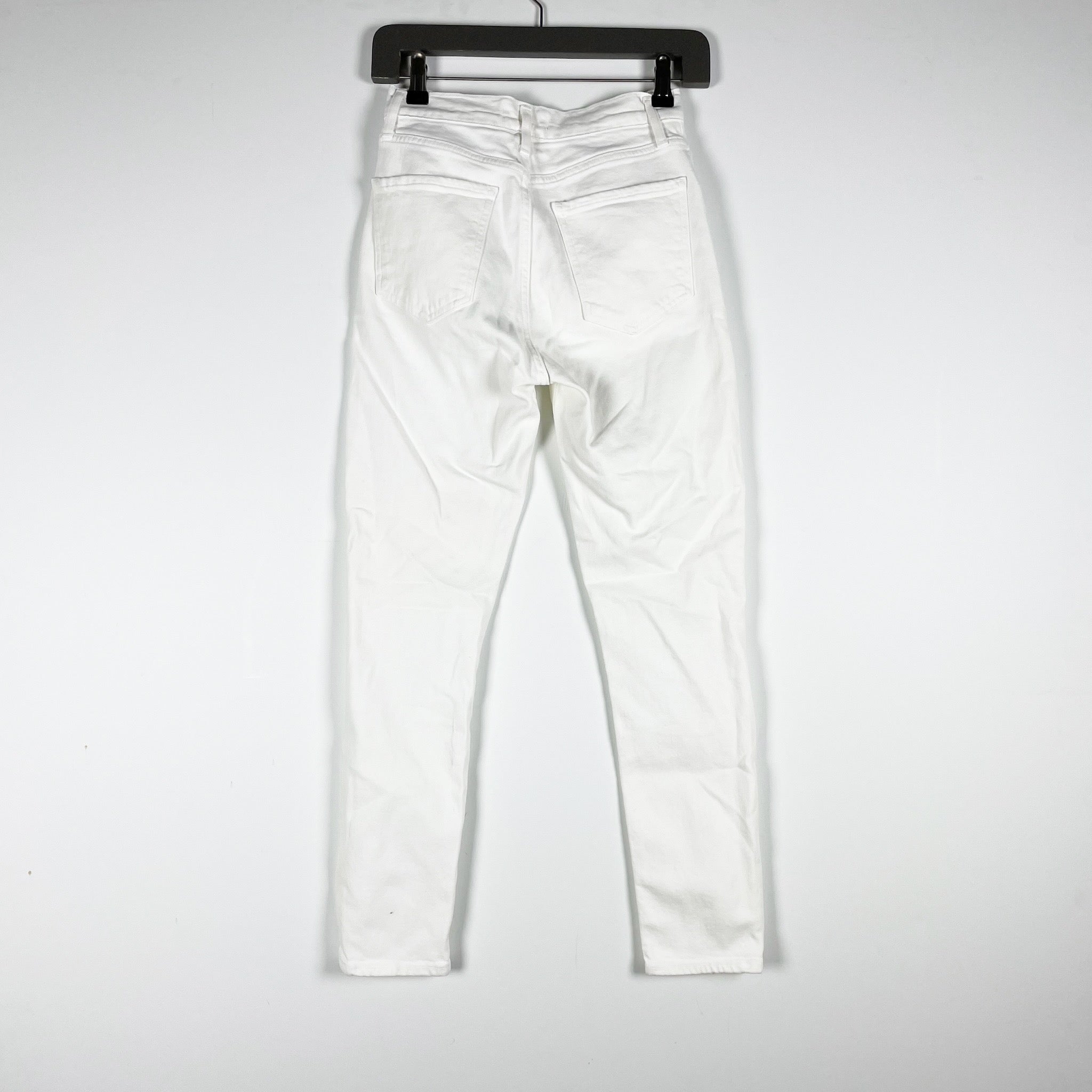 Agolde Denim Nico High Rise Slim Cotton Stretch Jeans Radiate White 23