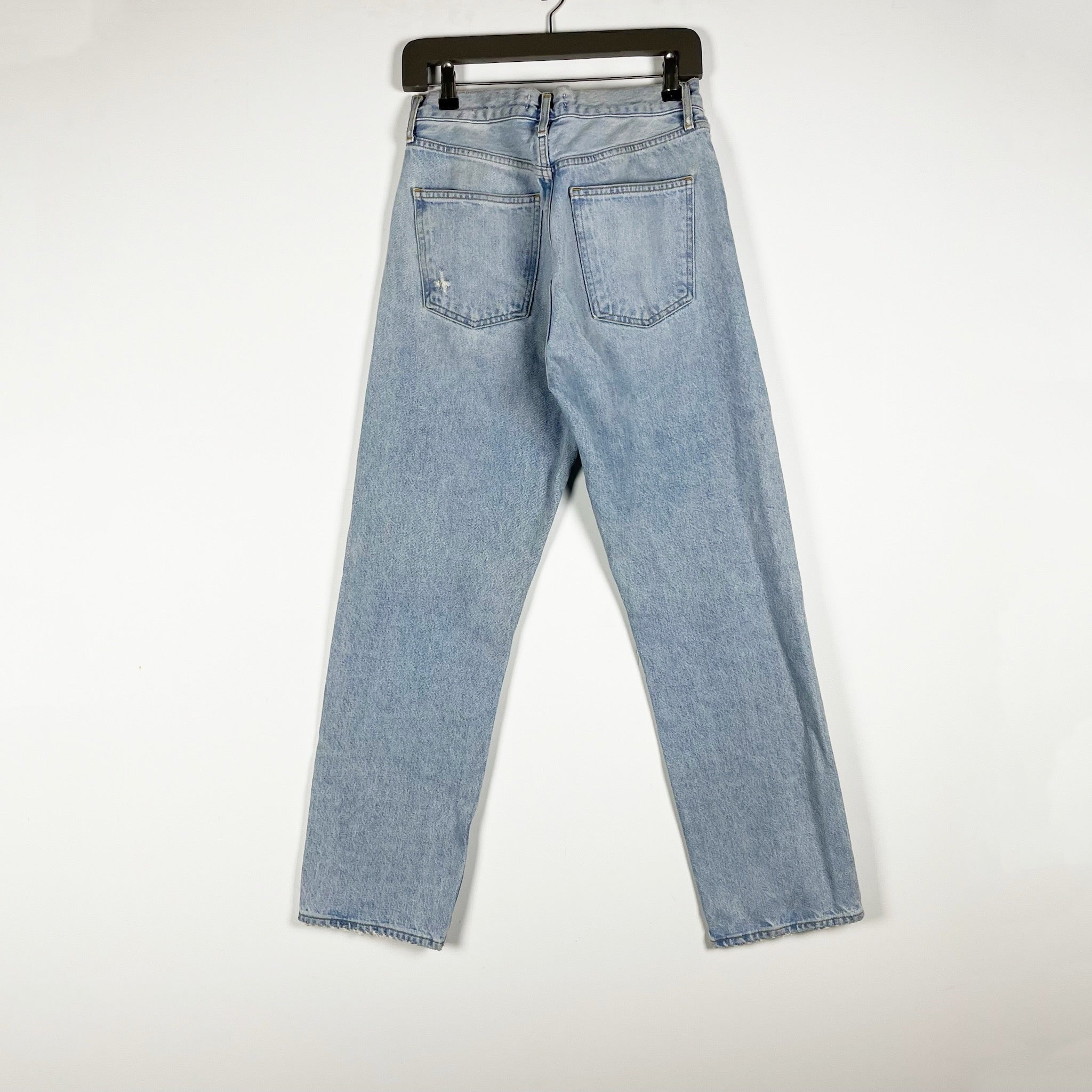 Agolde Women's 90's Straight Leg Fit Organic Cotton Denim Jeans Snapshot Wash 27