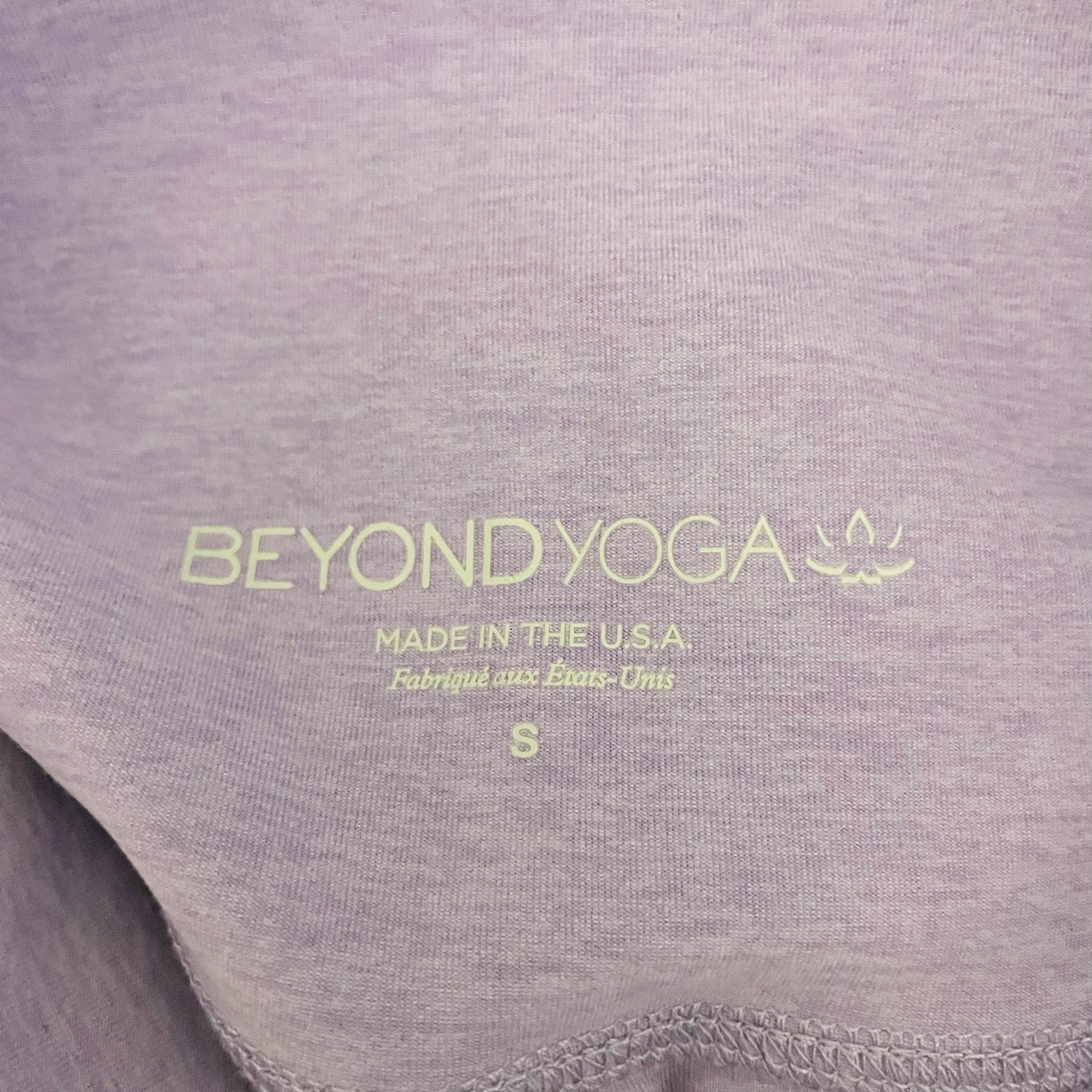Beyond Yoga Women's Spacedye High Rise Athletic Work Out Leggings Purple Small