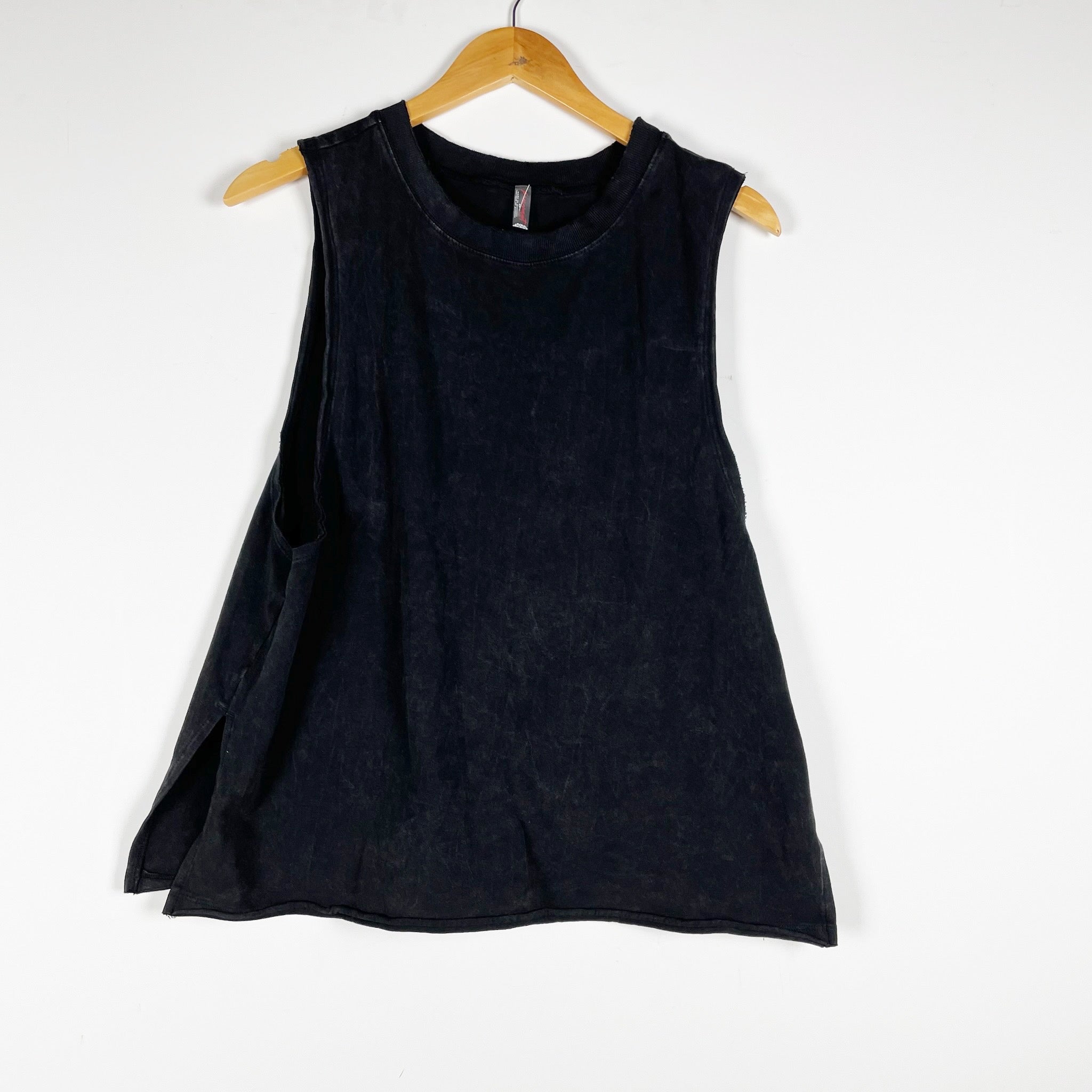 Free People x FP Movement Hot Shot Relaxed Crew Neck Sleeveless Tank Top Black S