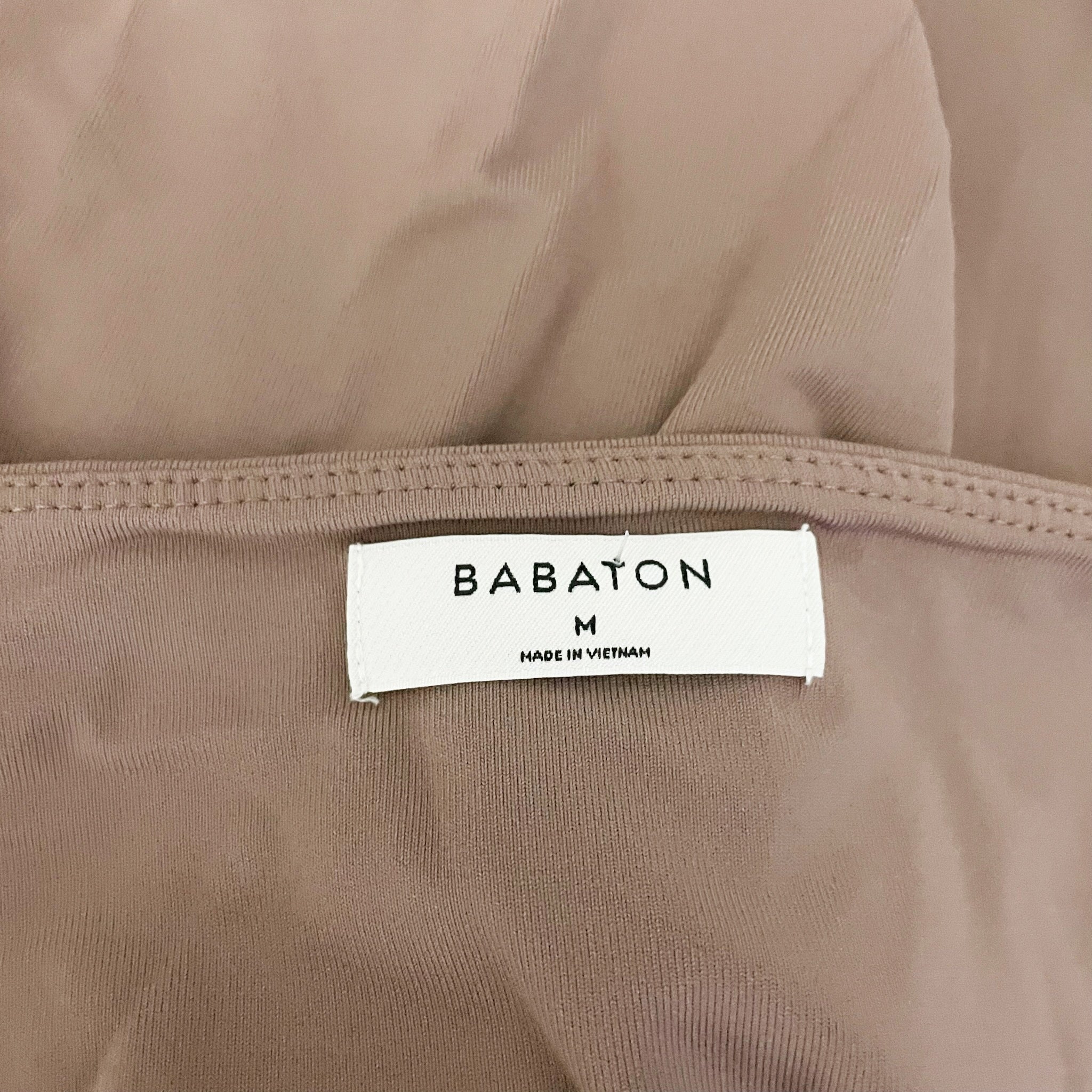 Aritzia Babaton Contour Squareneck Long Sleeve One Piece Bodysuit Shirt Top M