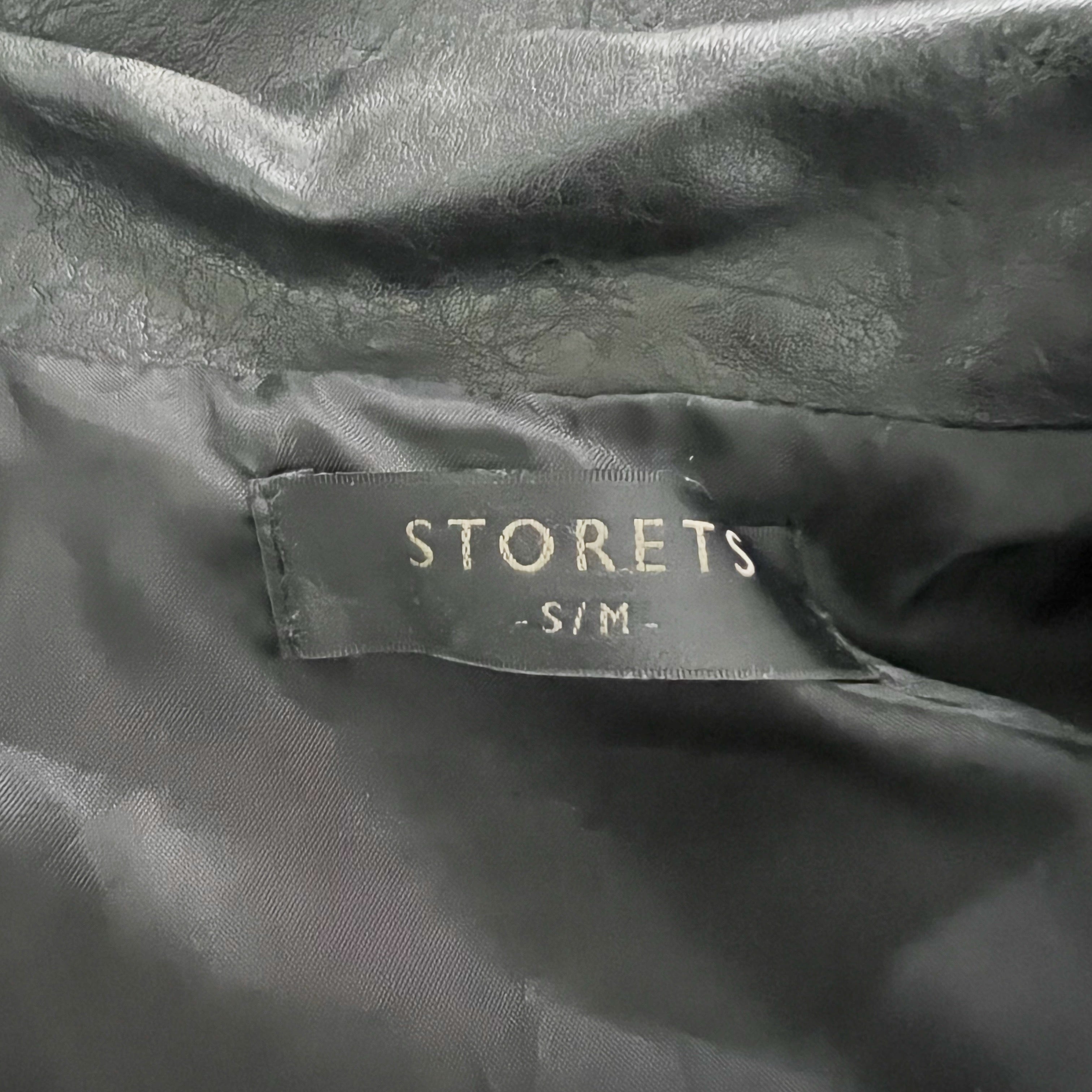 Storets Emma Pleather Faux Vegan Leather Rider Buckle Asymmetrical Zip Jacket