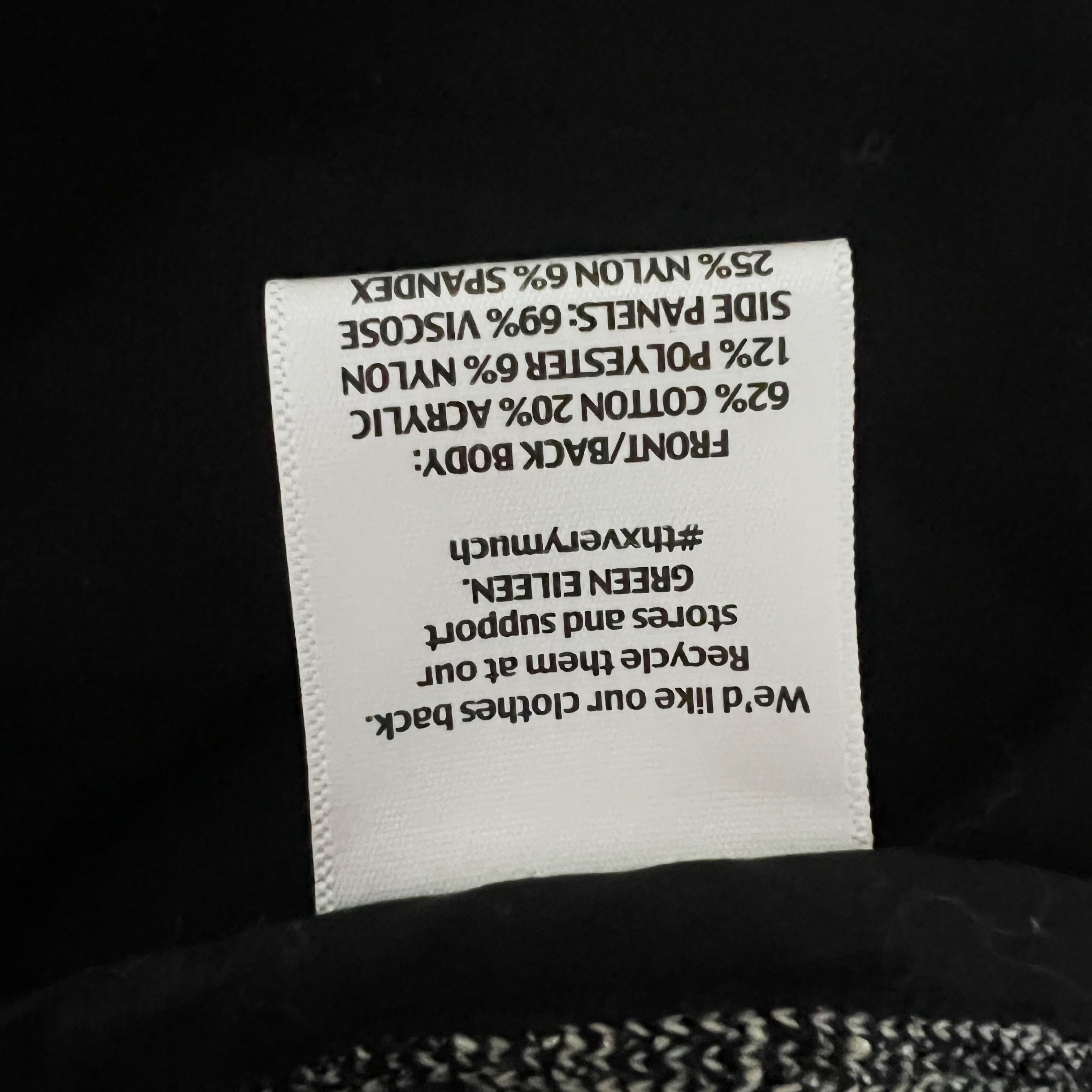 Eileen Fisher Women's Cotton Blend Boucle Weave Full Zip Blazer Jacket Black PM