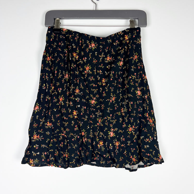 NEW Madewell Flounce Hem Mini Slip Skirt Fresh Sprigs Floral Flower Print 4