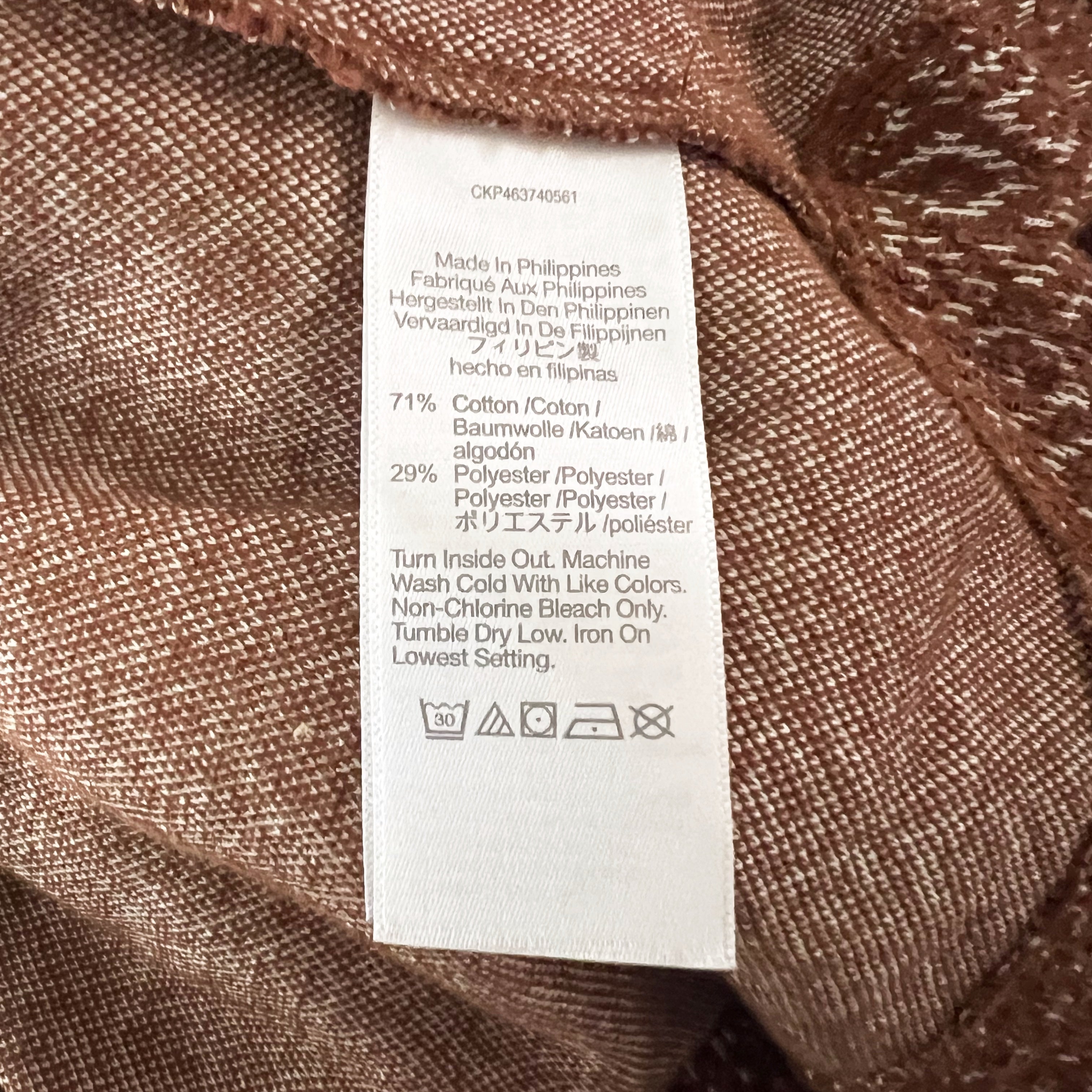 NEW Madewell Jacquard Puff Sleeve Cotton Blend Crop Top Sweater Dark Merlot S