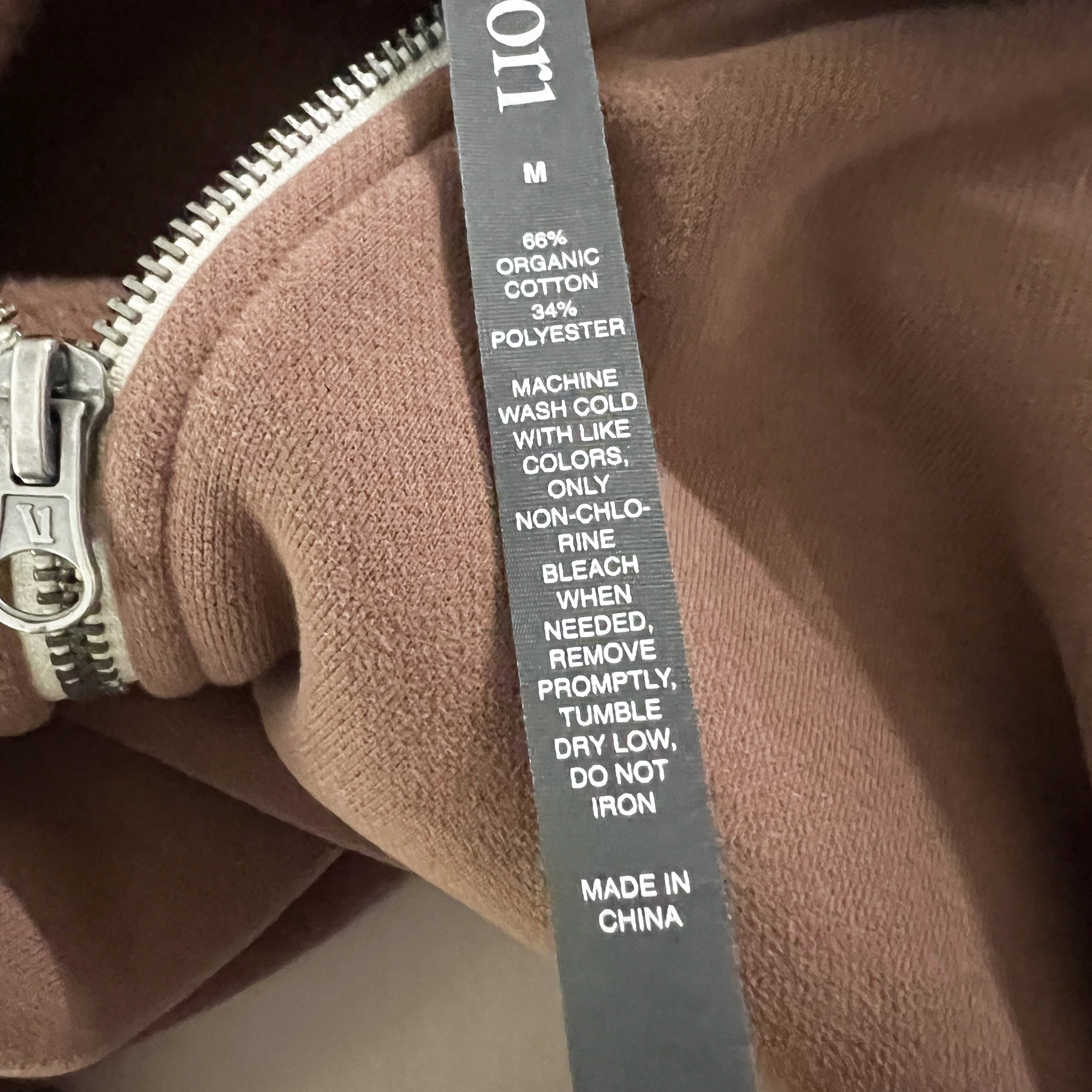 Vuori Women's Restore Half Zip Pullover Organic Cotton Fleece Lined Hoodie Brown