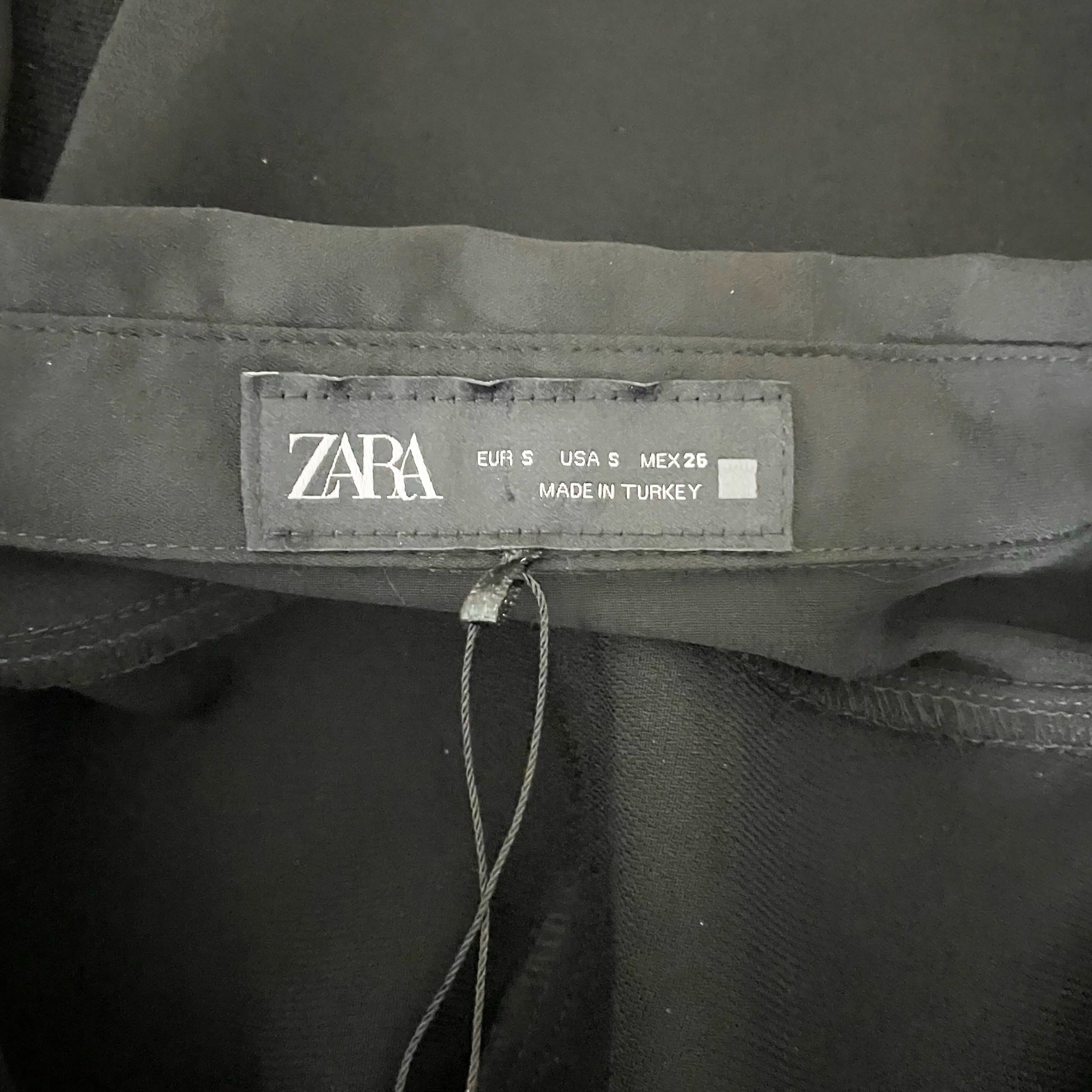 NEW Zara Women's Chiffon Semi Sheer Overlay Collared Long Sleeve Pullover Dress