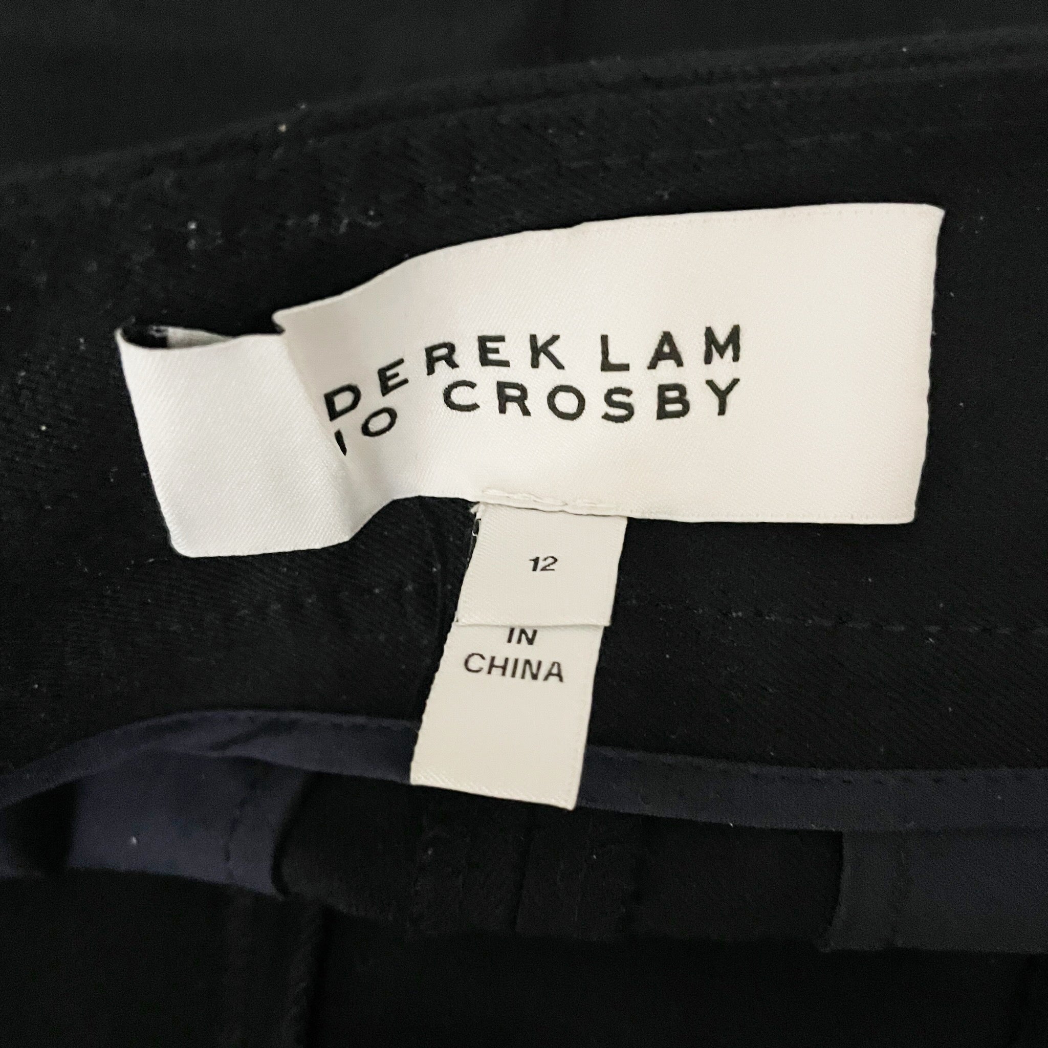 Derek Lam 10 Crosby Robertson Sailor Cotton Stretch Navy Blue High Rise Shorts