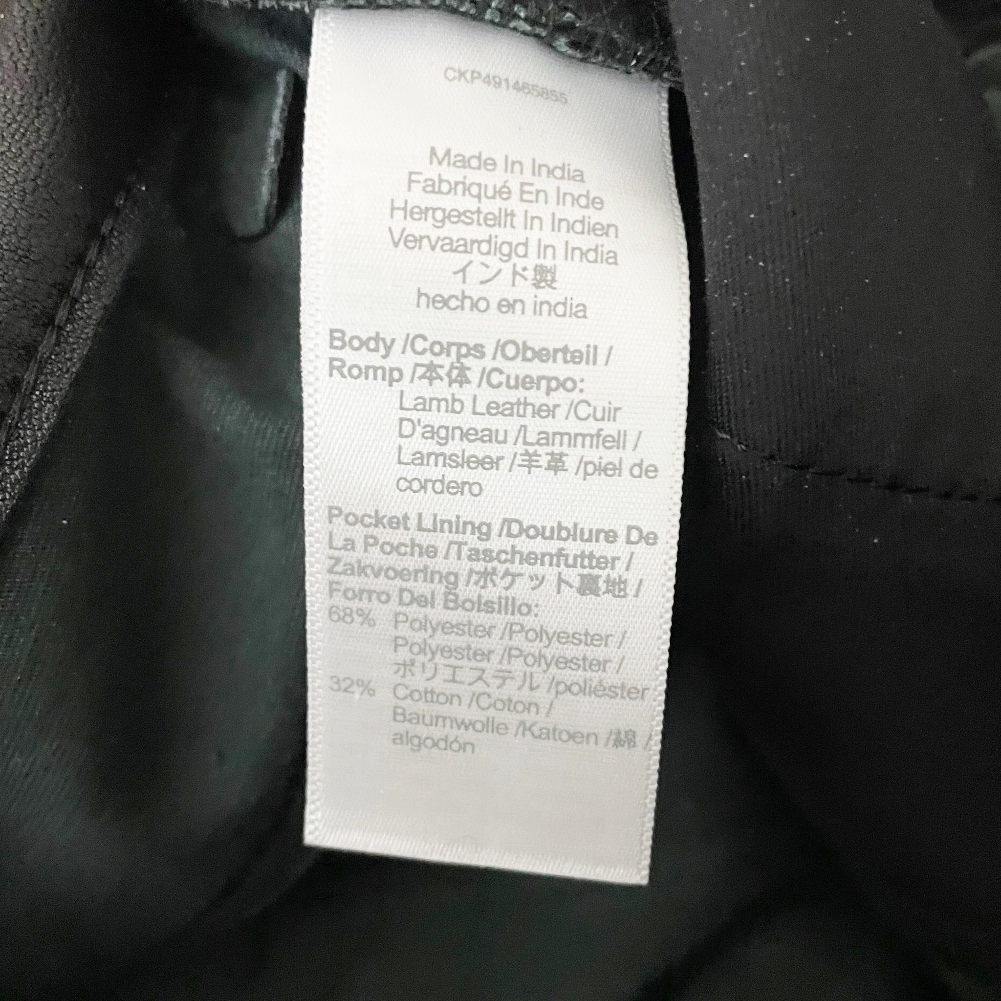 NEW Madewell The '90s Straight Mid Rise Pant in Genuine Leather True Black 26