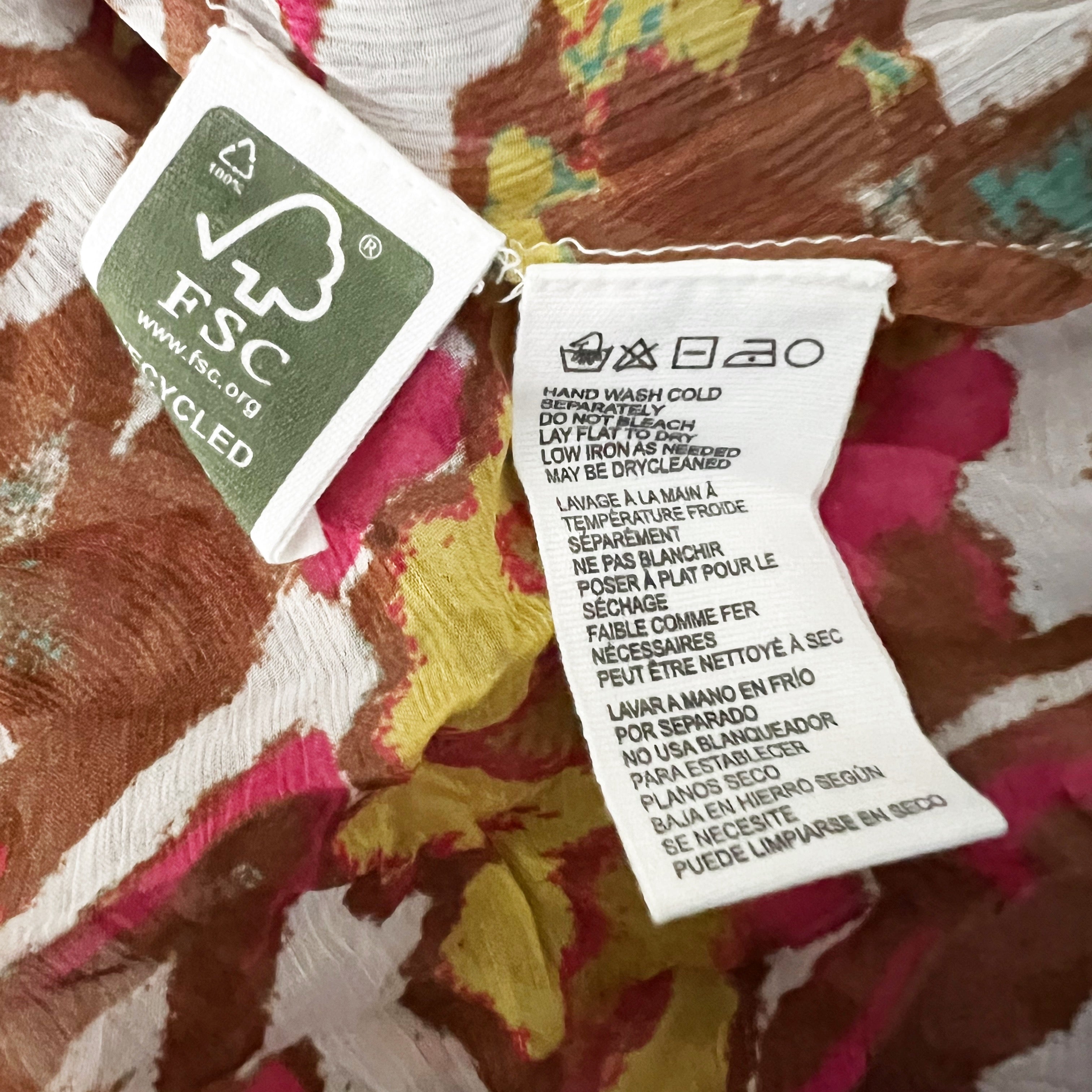 NEW Cleobella Cecilia Ankle High Slit Ruched Ruffle Midi Dress Shea Pattern XS