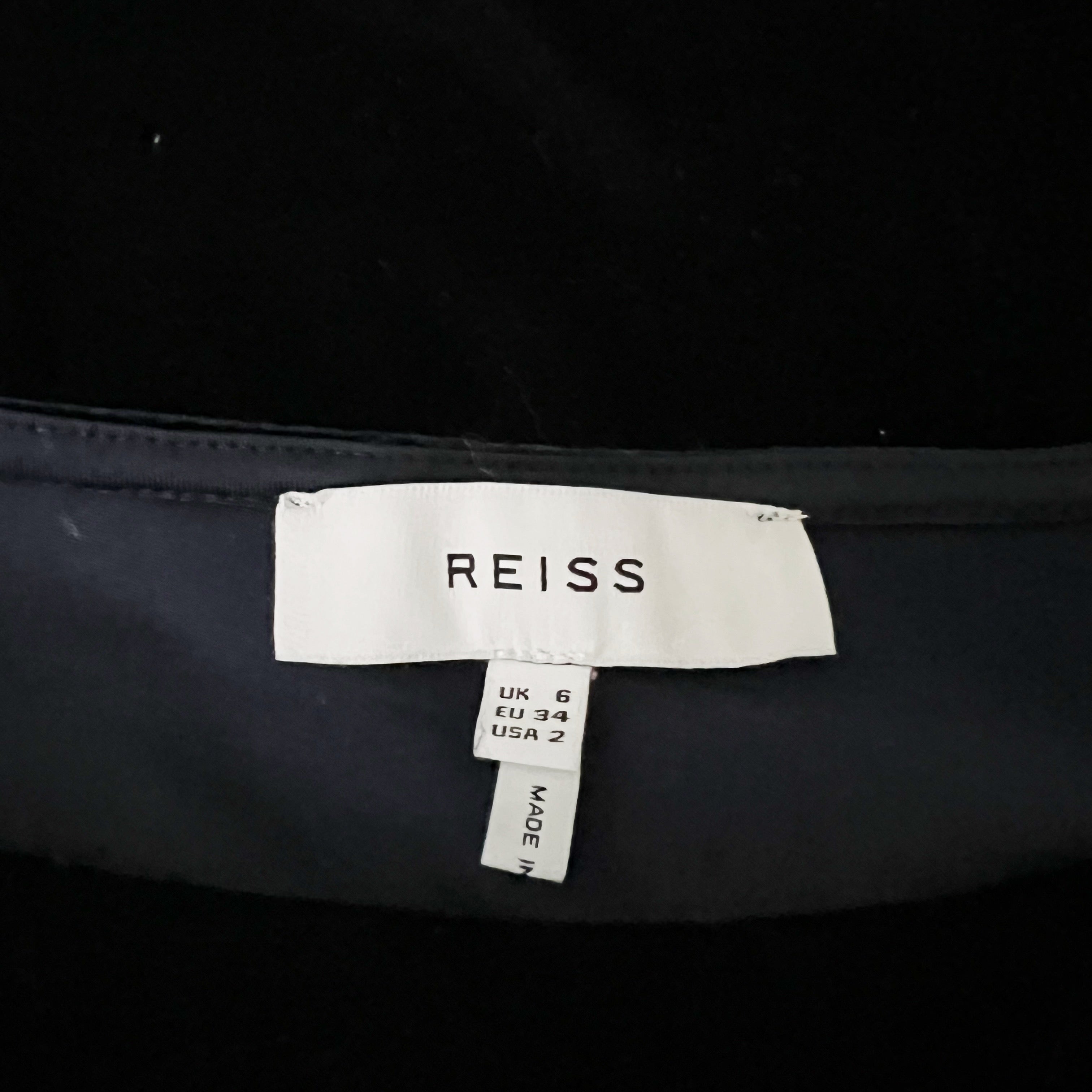 Reiss Katie Velvet Velour Cut Out Ruched Pullover Long Sleeve Mini Dress Blue 2