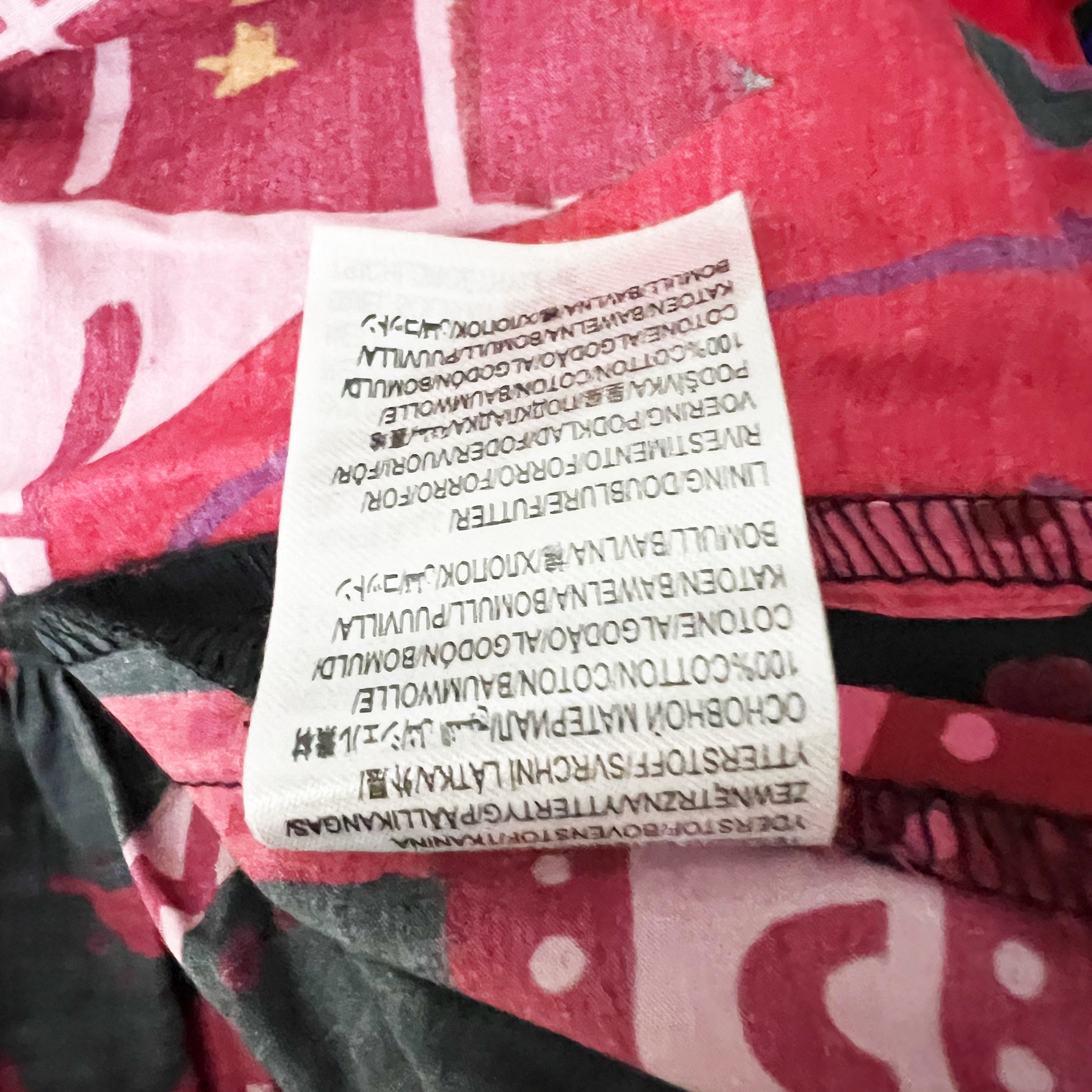 Farm Rio Cotton Poplin Black Tropical Magic Print Pattern Smocked Mini Dress XS