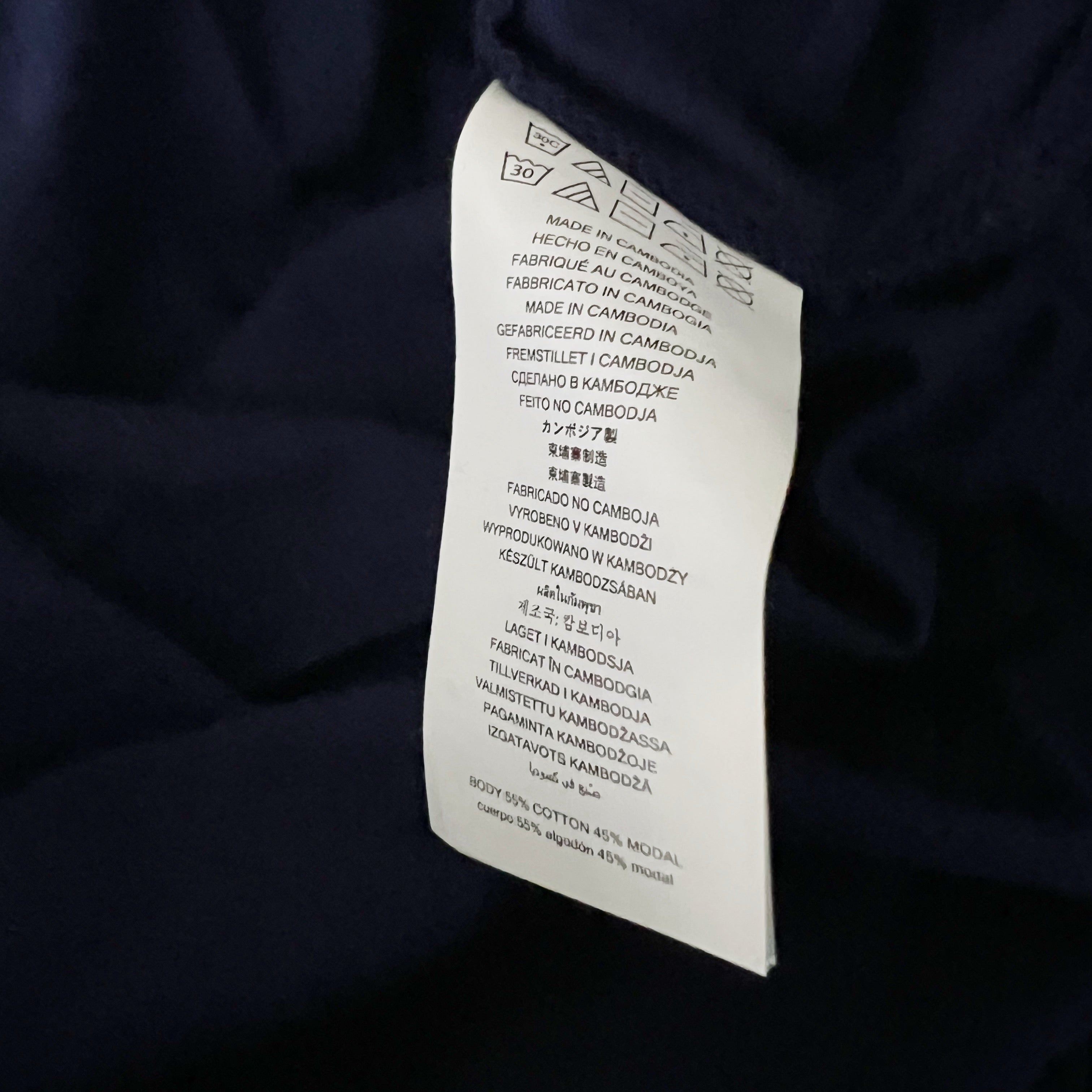 NEW Michael Kors Cotton Blend Stretch Button Detail Midi T-Shirt Dress True Navy