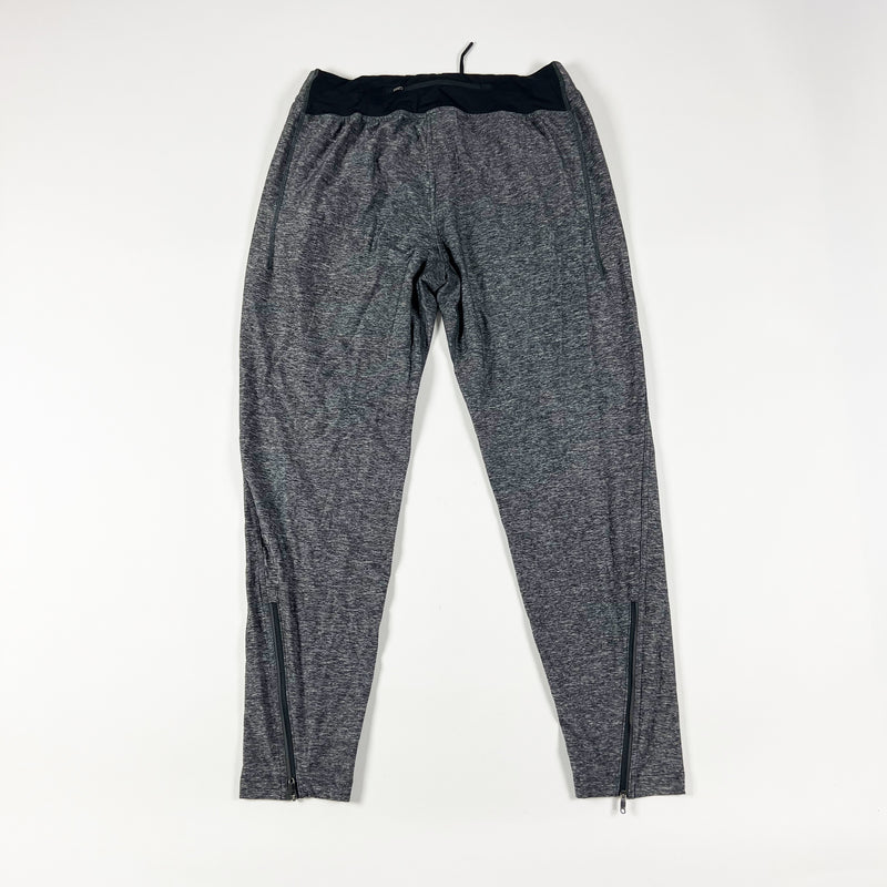 Lululemon Men's Straight Ankle Zipper Expandable Athletic Work Out Pants Gray L