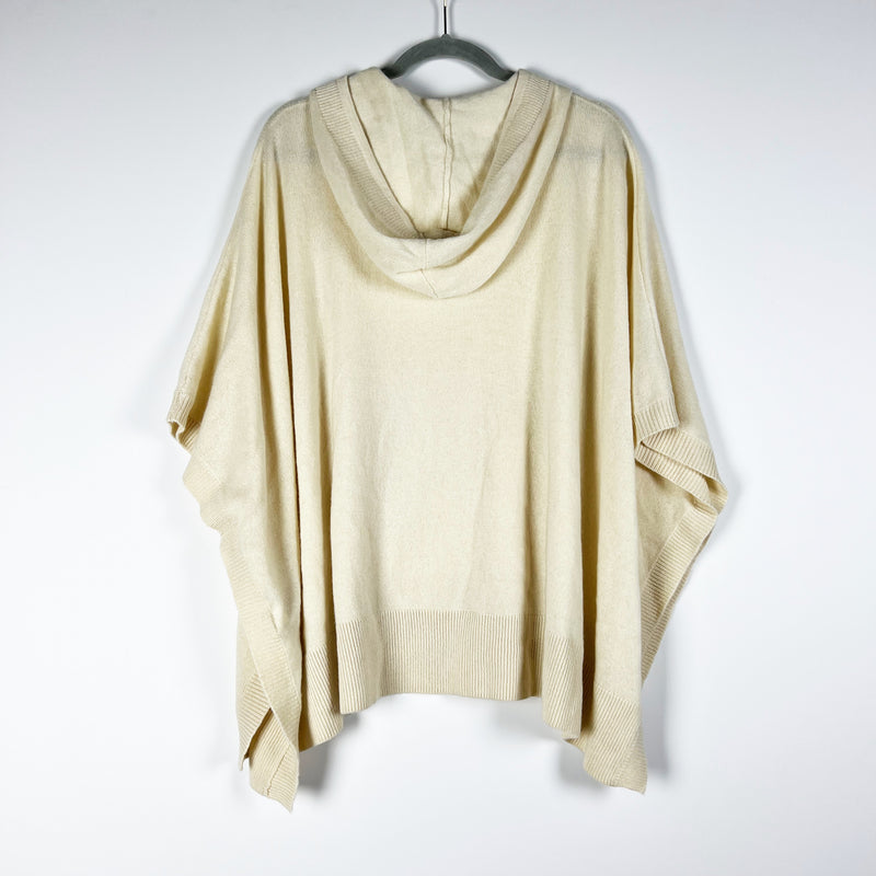 NEW Diane Von Furstenberg Hudson Cashmere Ultra Soft Knit Hooded Poncho Sweater