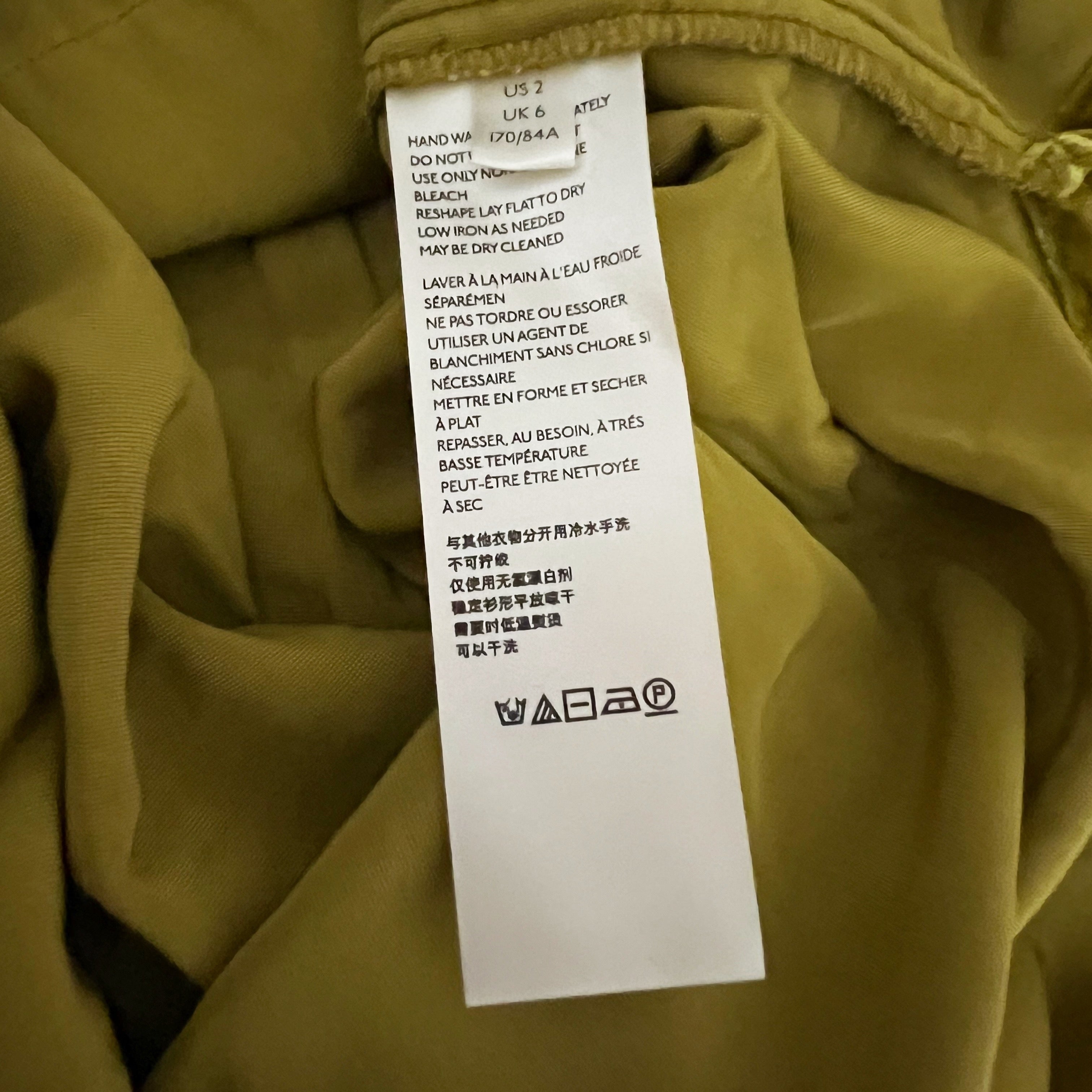 NEW Maeve Anthropologie Karina Velvet Velour Button Down Collared Shirt Gold 2