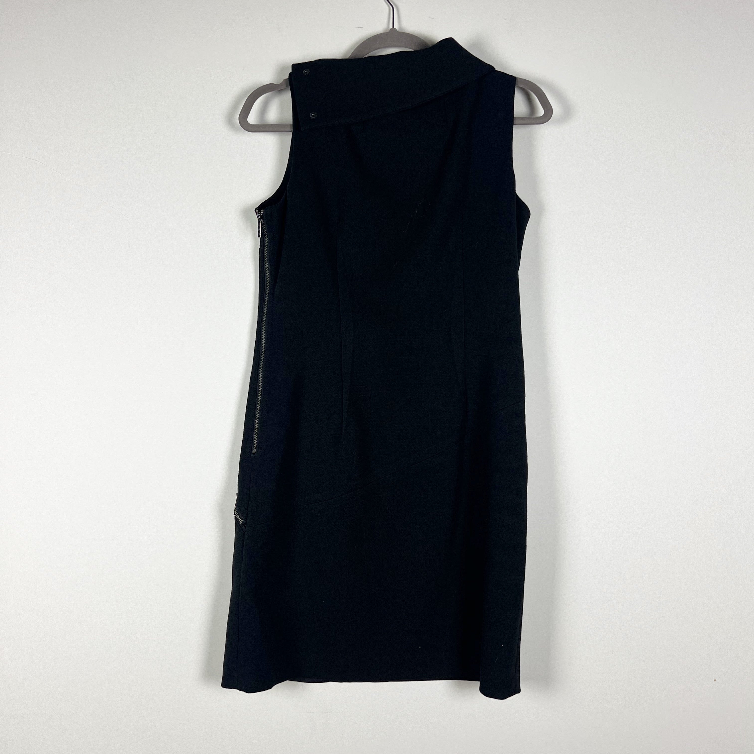 MICHAEL Michael Kors Multi Asymmetrical Zipper Detail Sleeveless Shift Dress 6