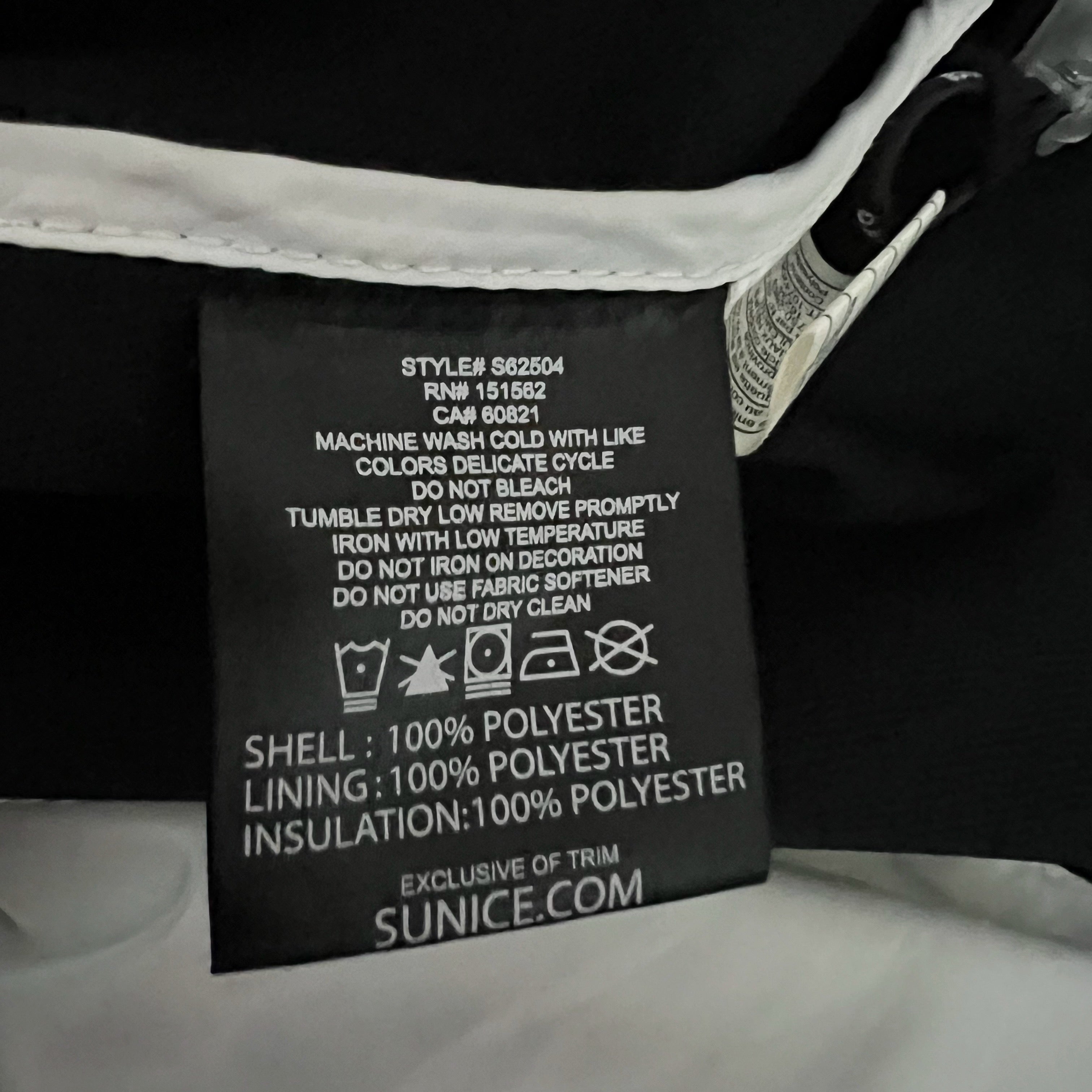 Sunice Women's Water Resistant Quilted Full Zip Ski Snowboard Winter Jacket S