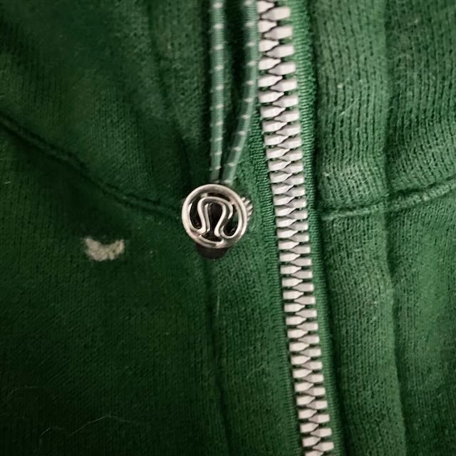Lululemon Women's Scuba Oversized Half Zip Copped Pullover Hoodie Green XS/S