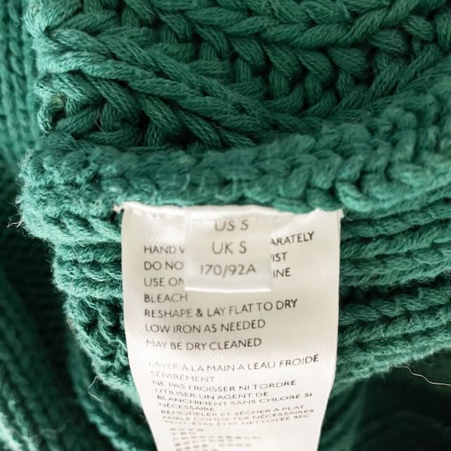 Free People Sweetheart Cotton Chunky Knit Cotton Mock Neck Sweater Botany Green