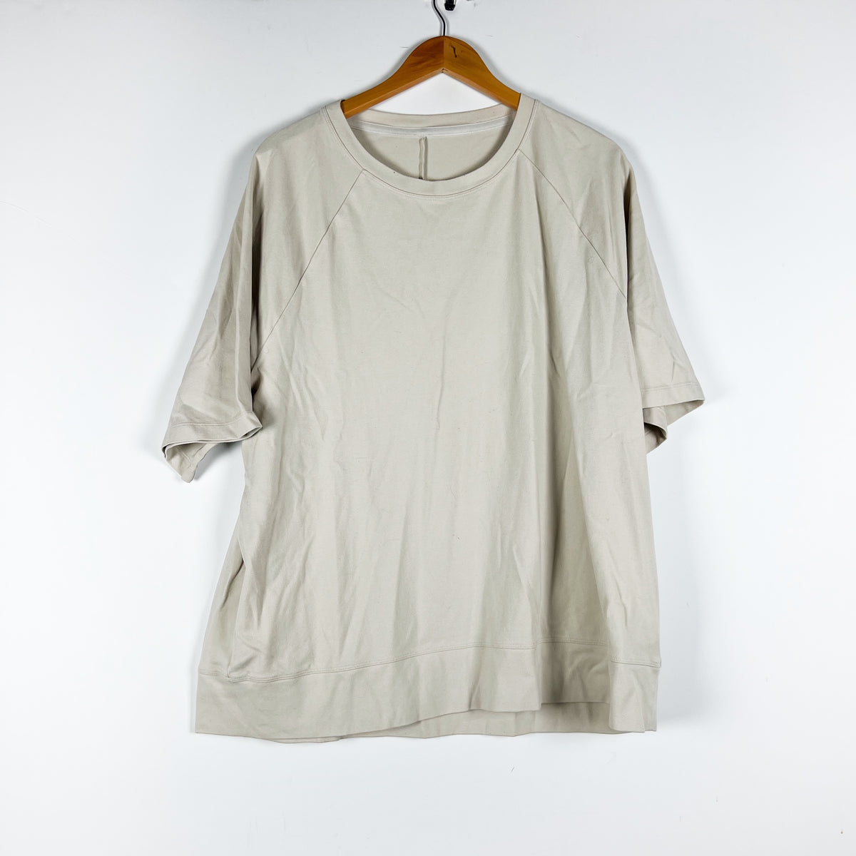 Lululemon Men's Cotton Crew Neck Short Sleeve Tee Shirt Neutral 2XL